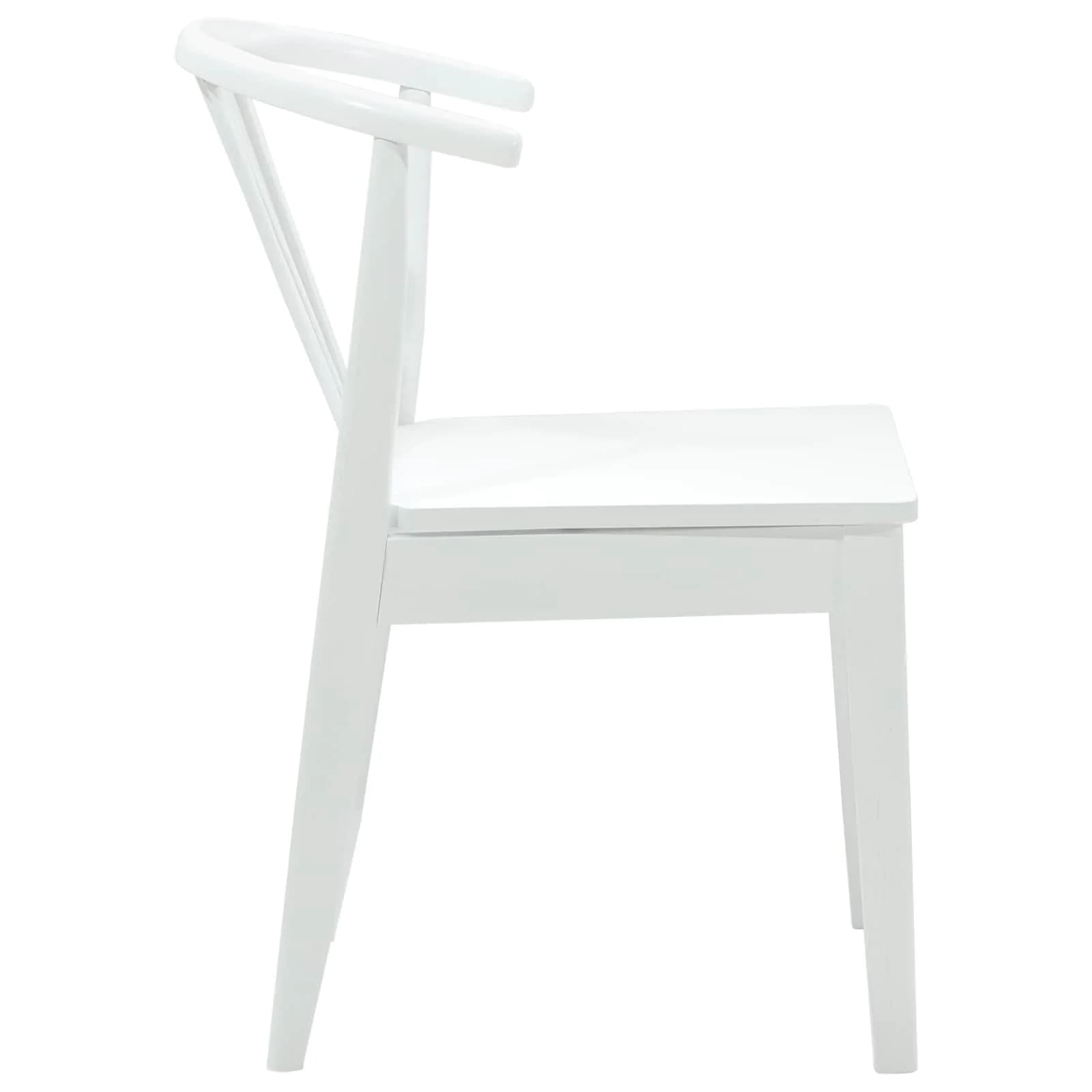 Jedilni stol 2 kos Trda guma Bela 51 x 61 x 80,5 cm - slika 6