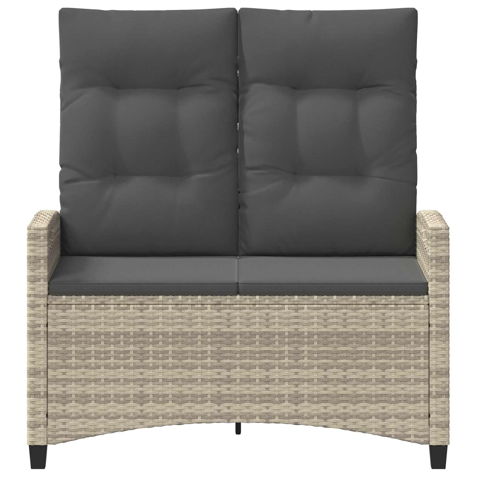 Vrtna klop z blazino 105 x 60 x 112 cm jeklo - slika 4