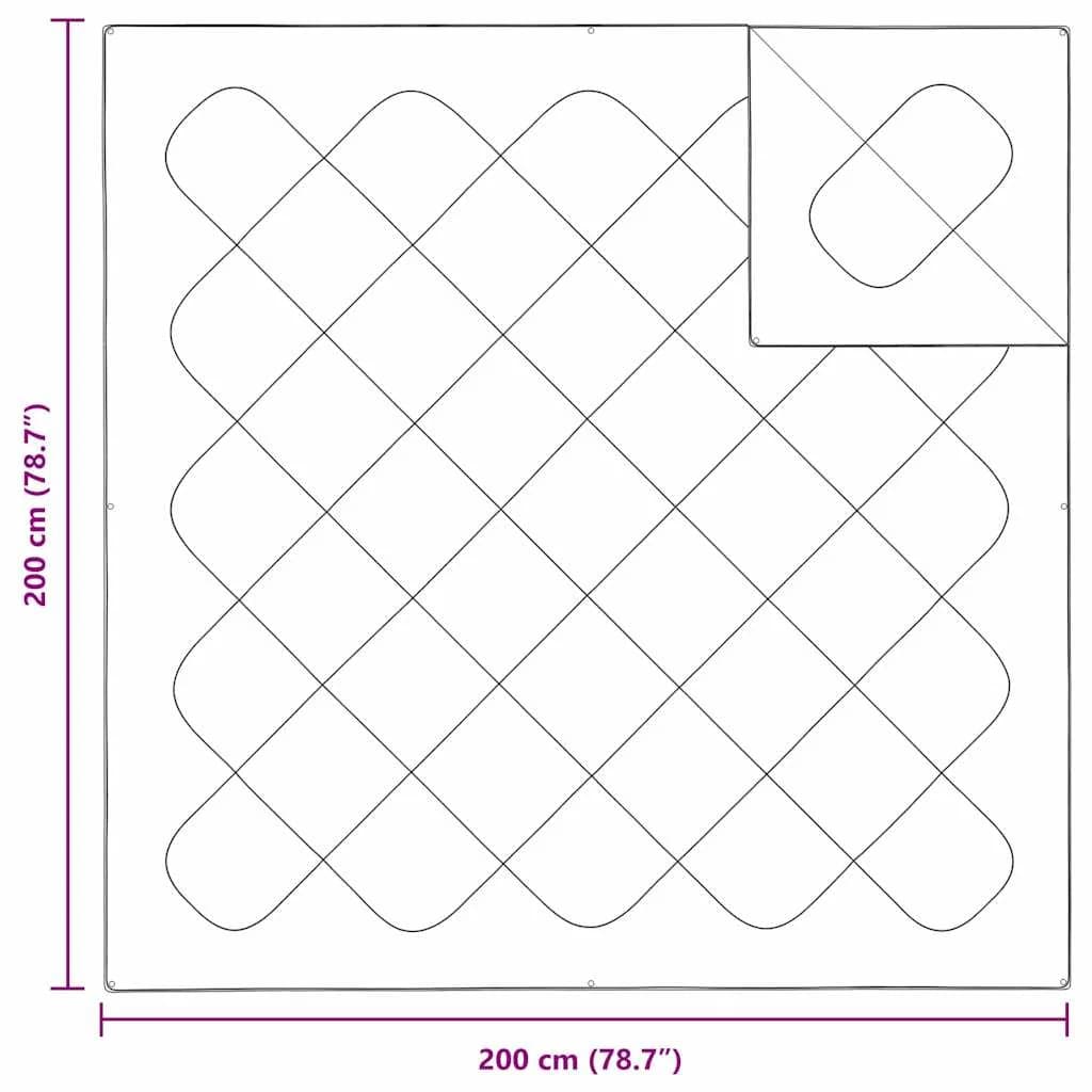 2-v-1 Dv entscheiden Bela 201 x 201 x 9 cm Poliester - slika 10