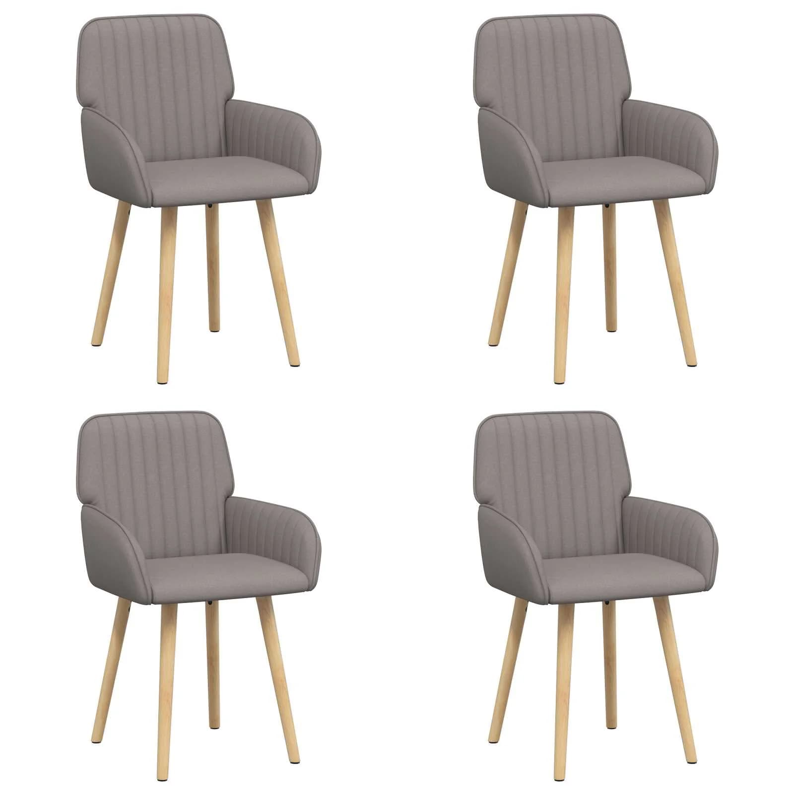 Jedilni stoli 4 kos Blago Taupe 56,5 x 50 x 87,5 cm - slika 2