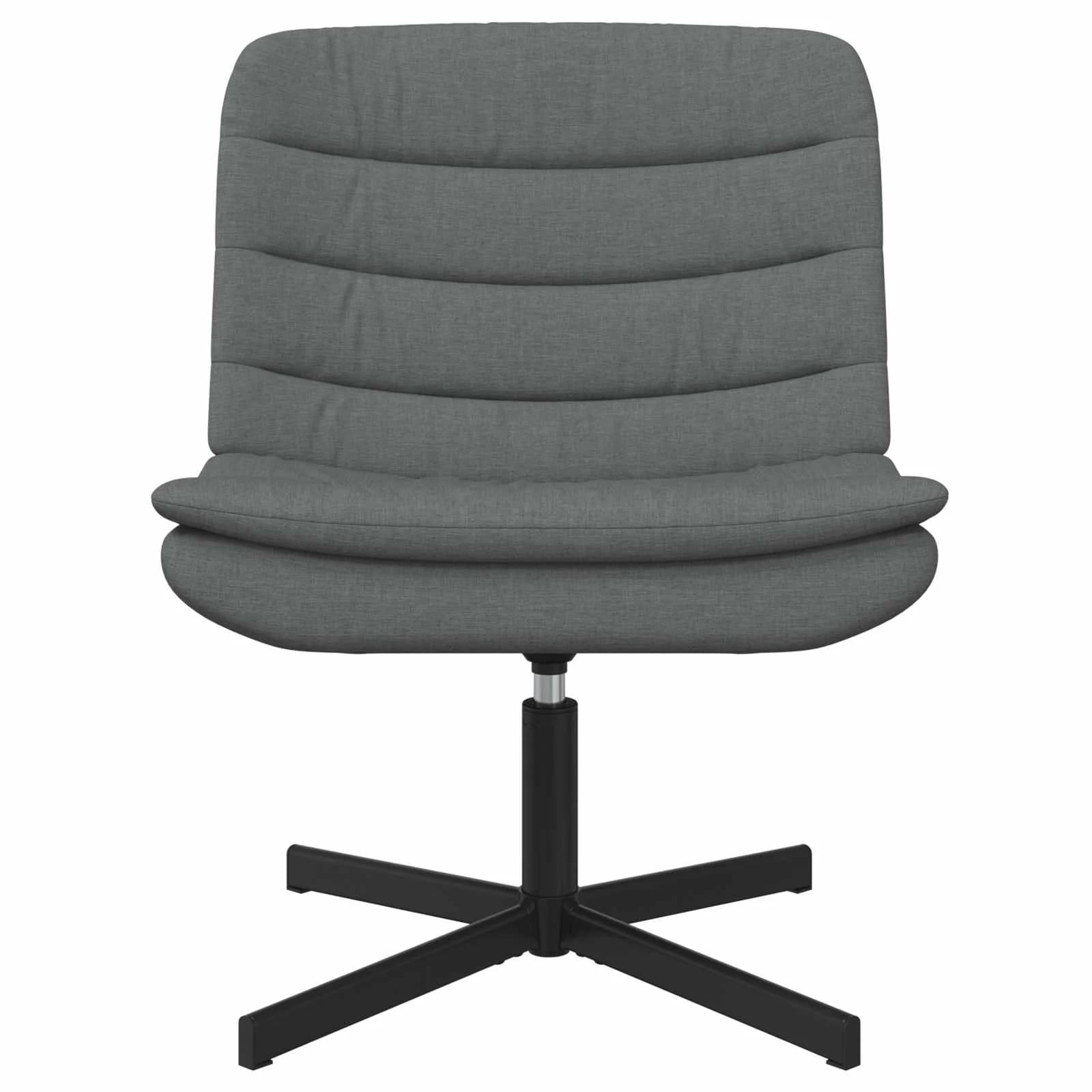 Vrtljiv stol Temno siva 63 x 75 x 76 cm blago - slika 2