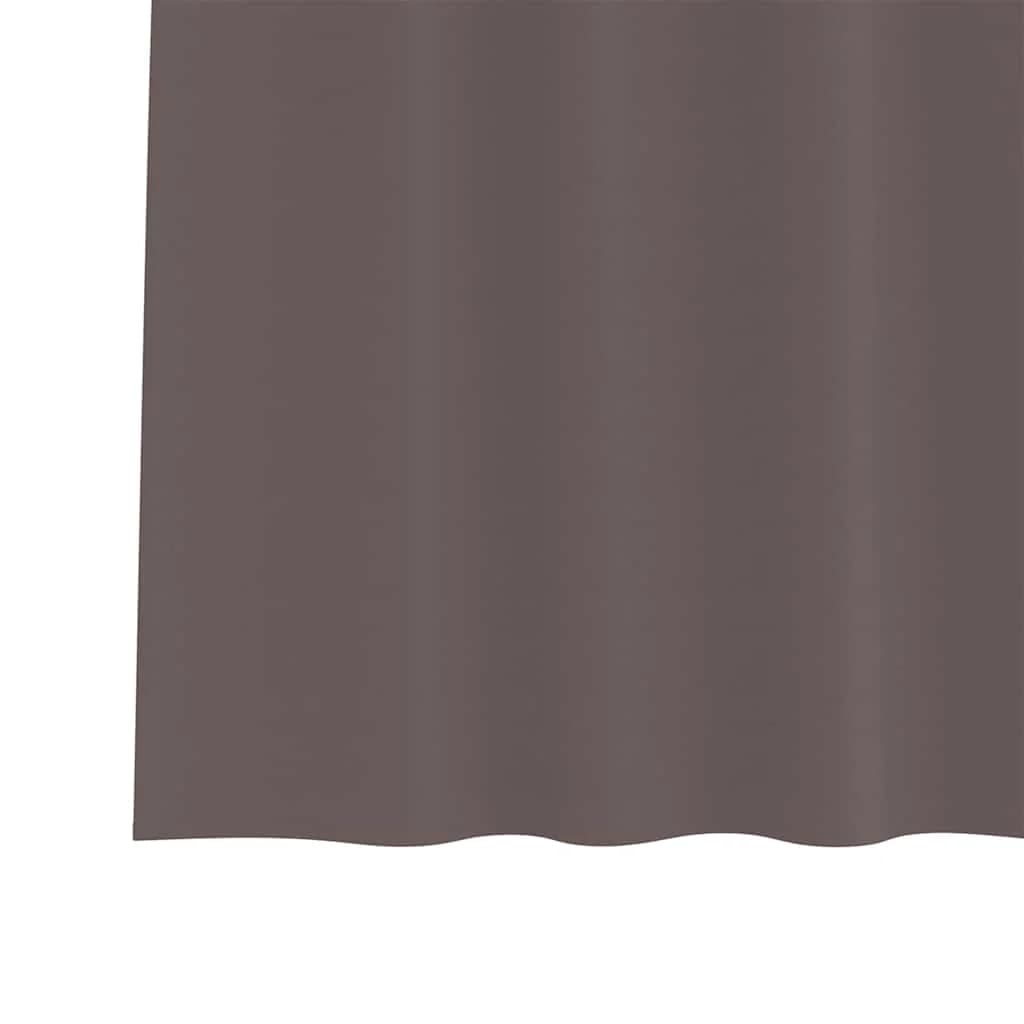 Zavese za zatemnitev z obroči 2 kos Temno rjava 225 x 140 cm - slika 6