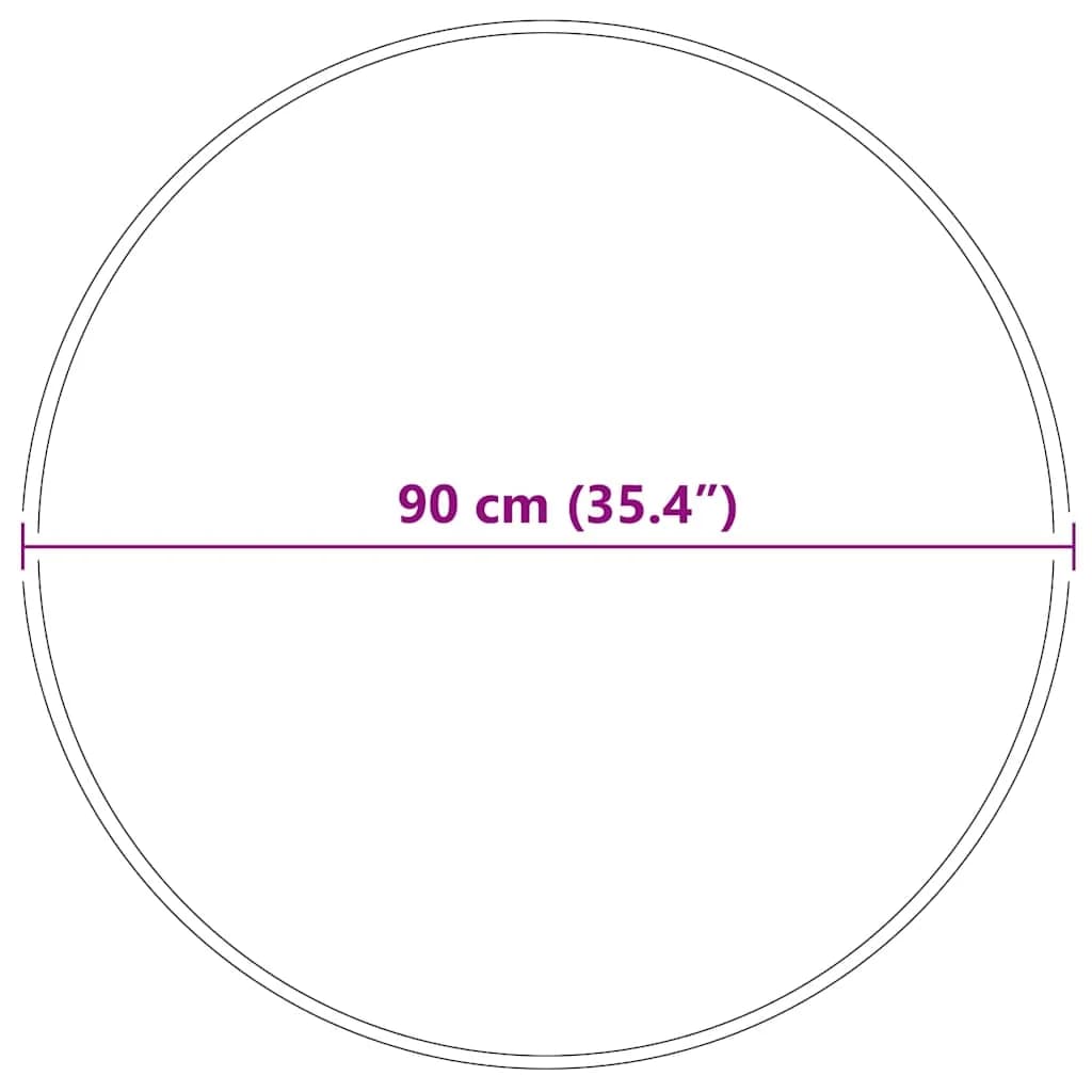 Antiskluzna Shaggy Preproga Temno siva 90 x 90 cm PP - slika 8
