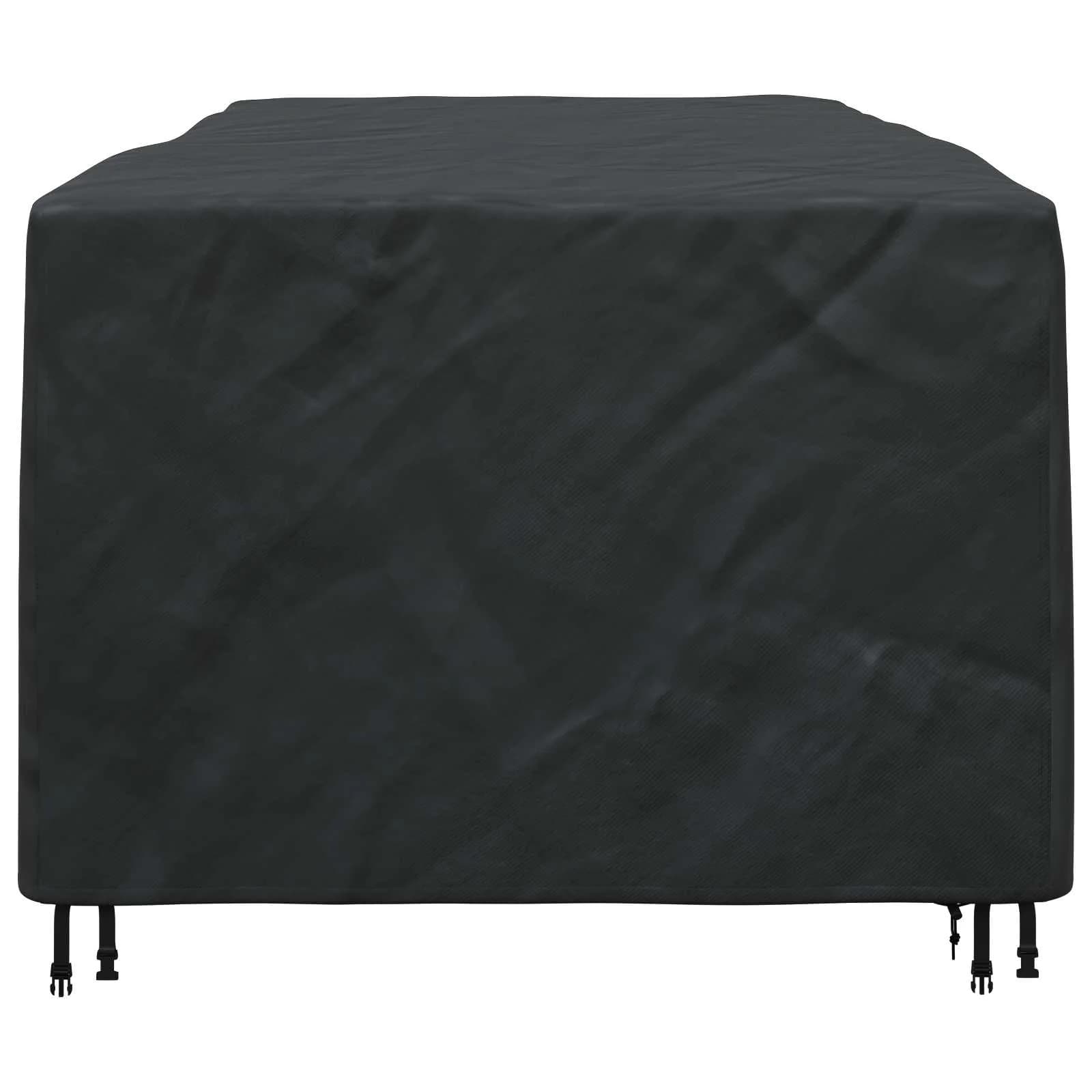 Prevleka za pohištvo Enobarvno Črna 300 x 110 x 70 cm 210D - slika 9