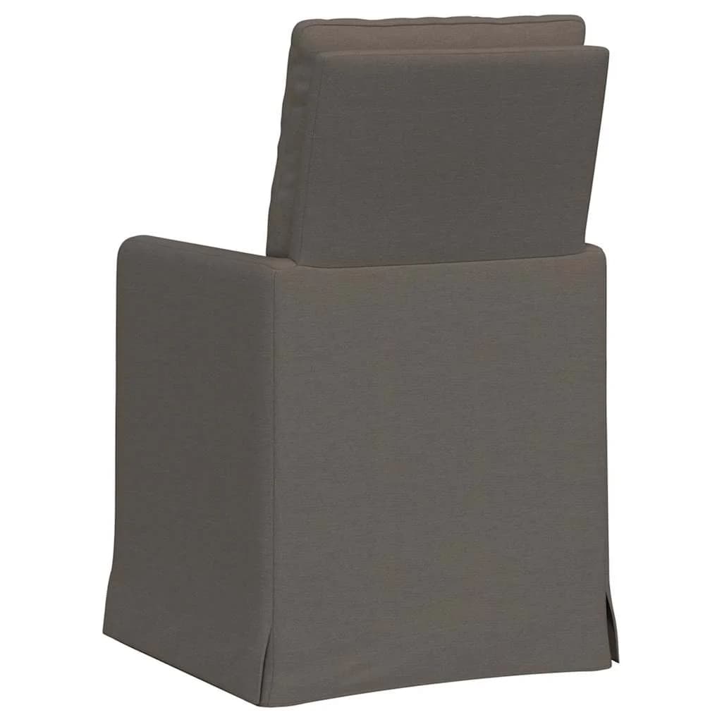 Jedilni stoli 2 kos Laneno platno Svetlo siva 57 x 67 x 98 cm - slika 6