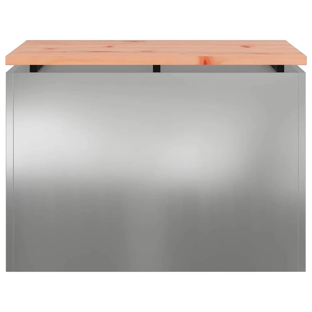 Vrtna klop srebrna 60 x 40 x 43 cm Pocinkano jeklo - slika 4