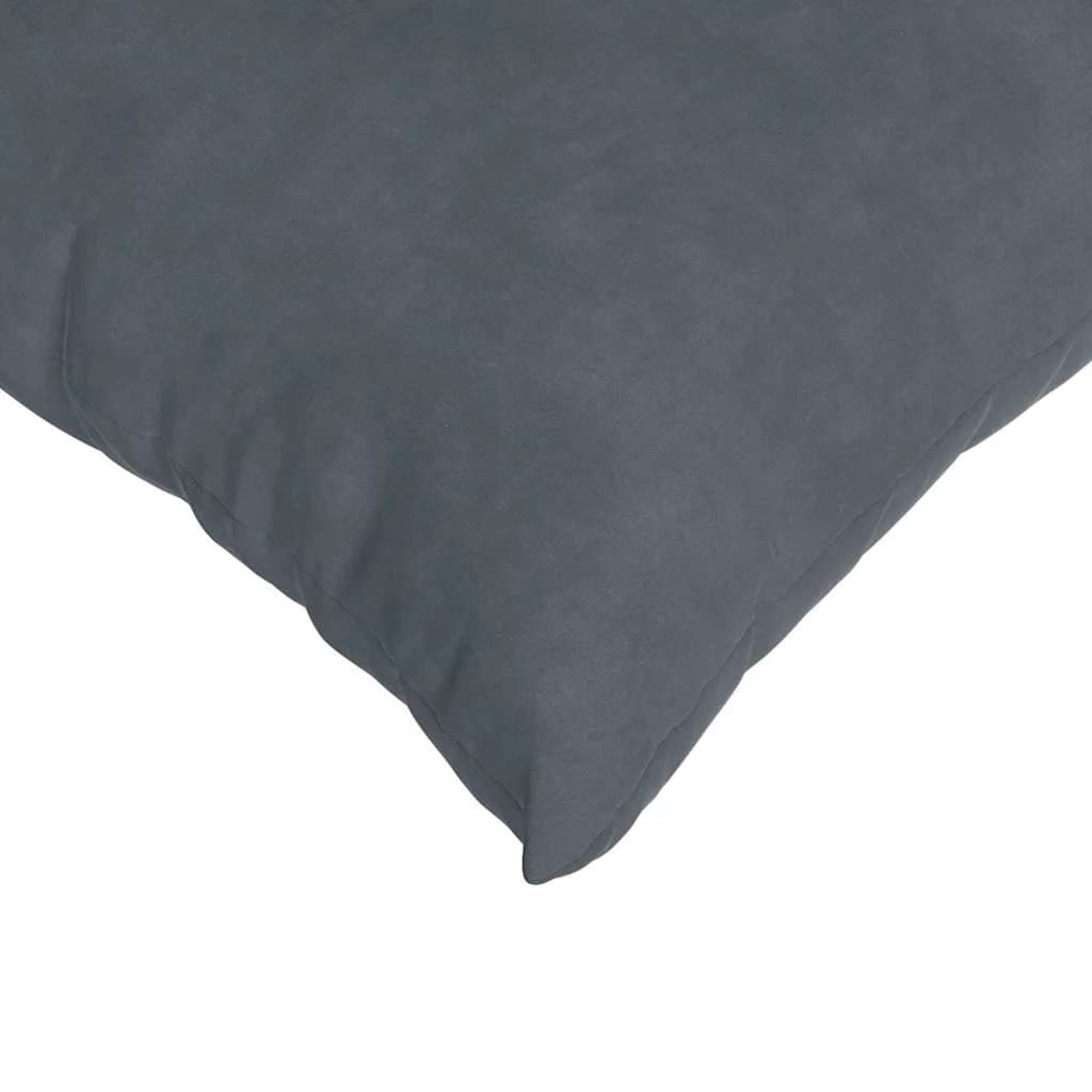 Blazine za kavč 2 pcs Temno siva 80 x 40 cm Žametna tkanina - slika 7