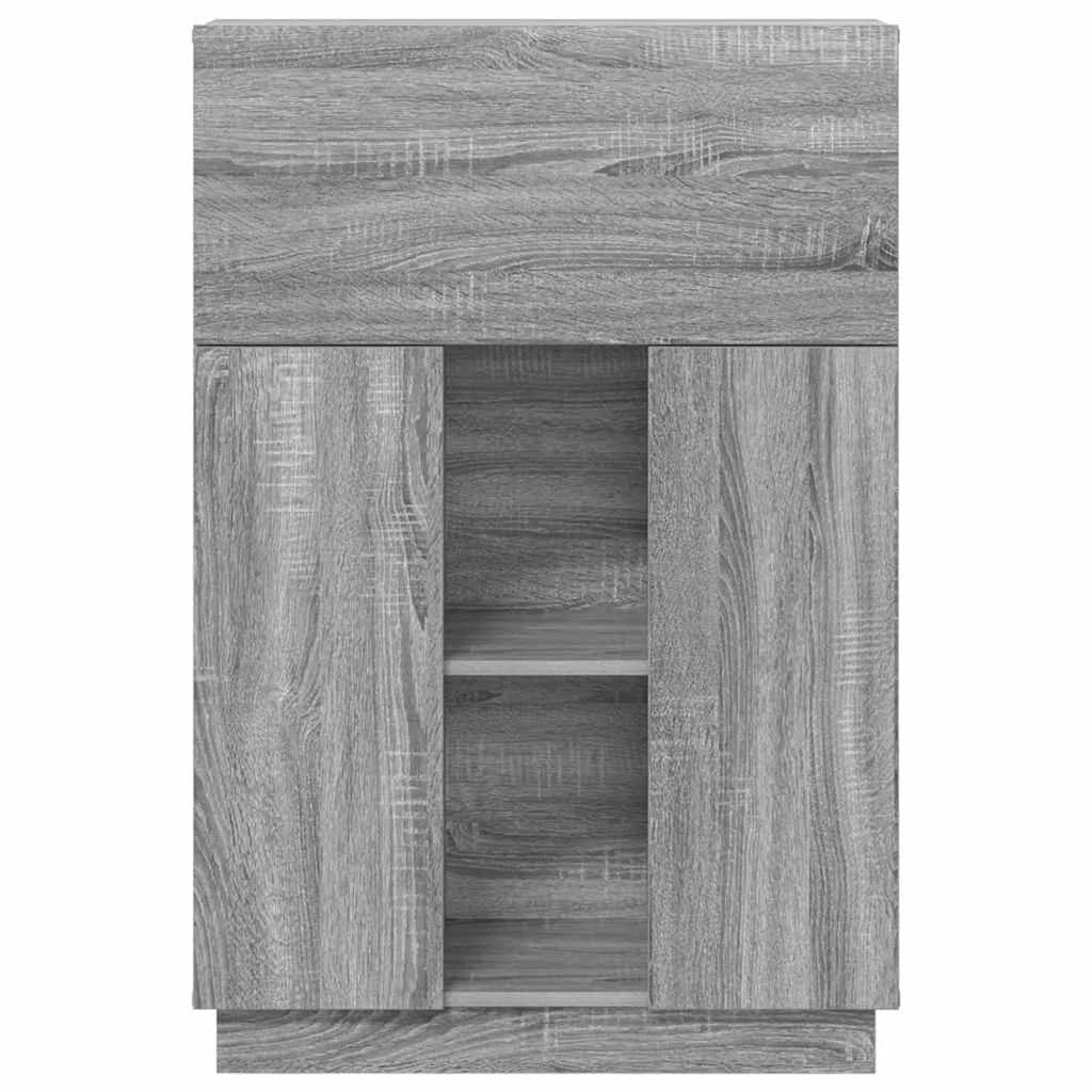Miza Siva Sonoma Inženirski les 71.5 x 31.5 x 106.5 cm - slika 6