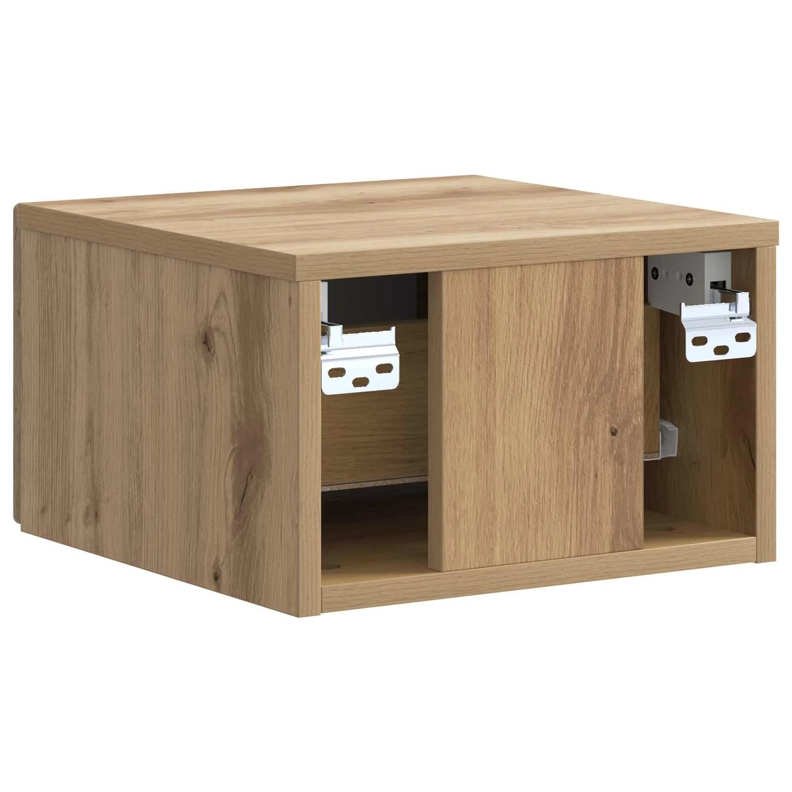 Stenski nočni omarici 2 kos Artisan hrast 33 x 34,5 x 20 cm - slika 9