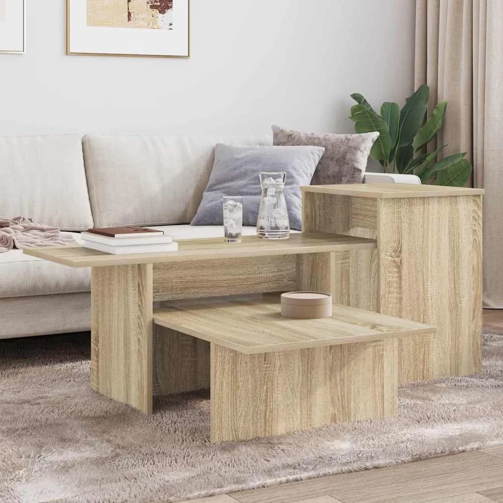 Konzolna miza Sonoma hrast 91,5 x 35 x 38,5 cm Inženirski les - slika 4