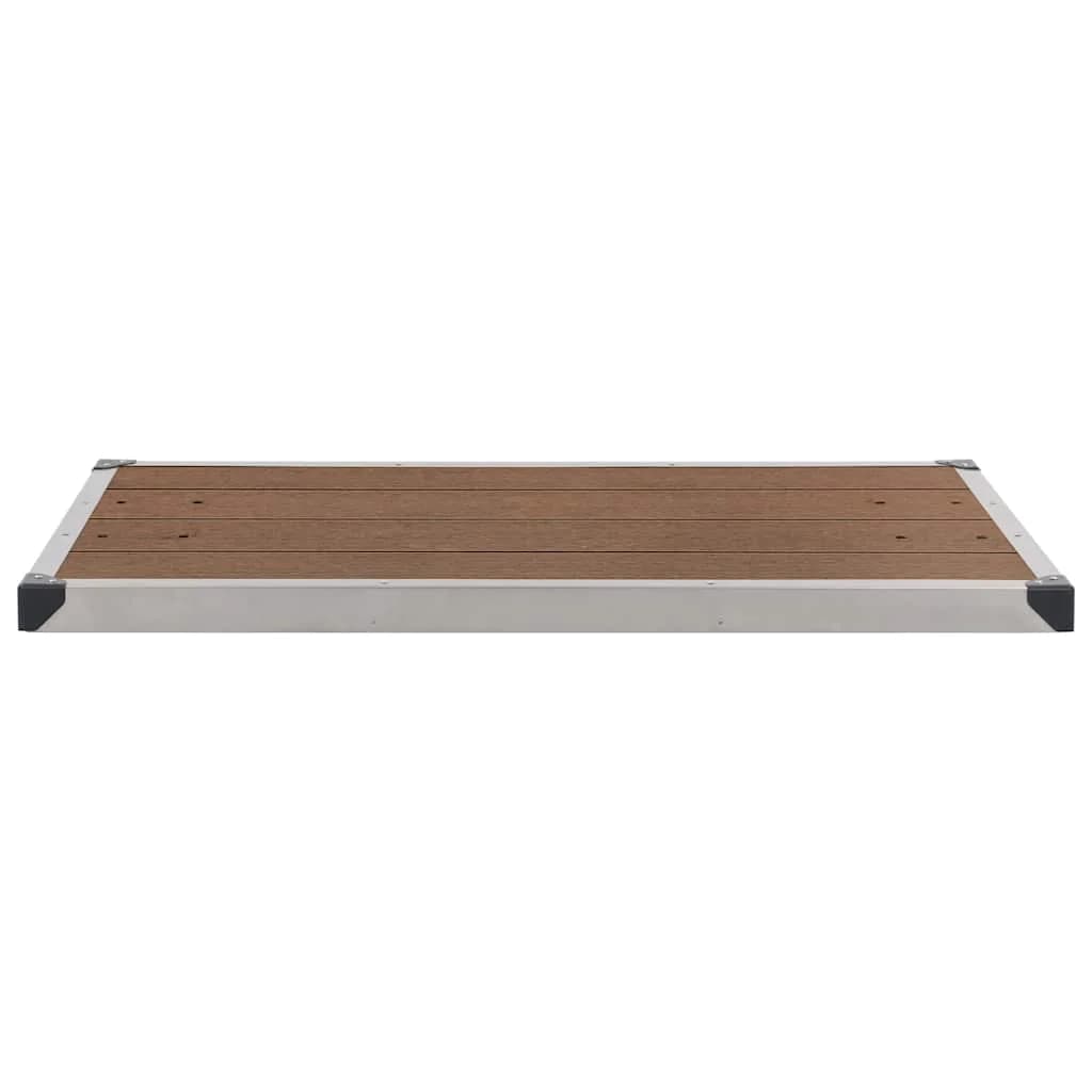 Vrtni tuš z rjavim podstavkom 220 cm aluminij - slika 12