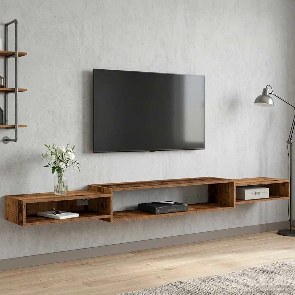 Stenska TV omarica Montaža za steno Star les 220 x 28 x 21 cm - slika 4