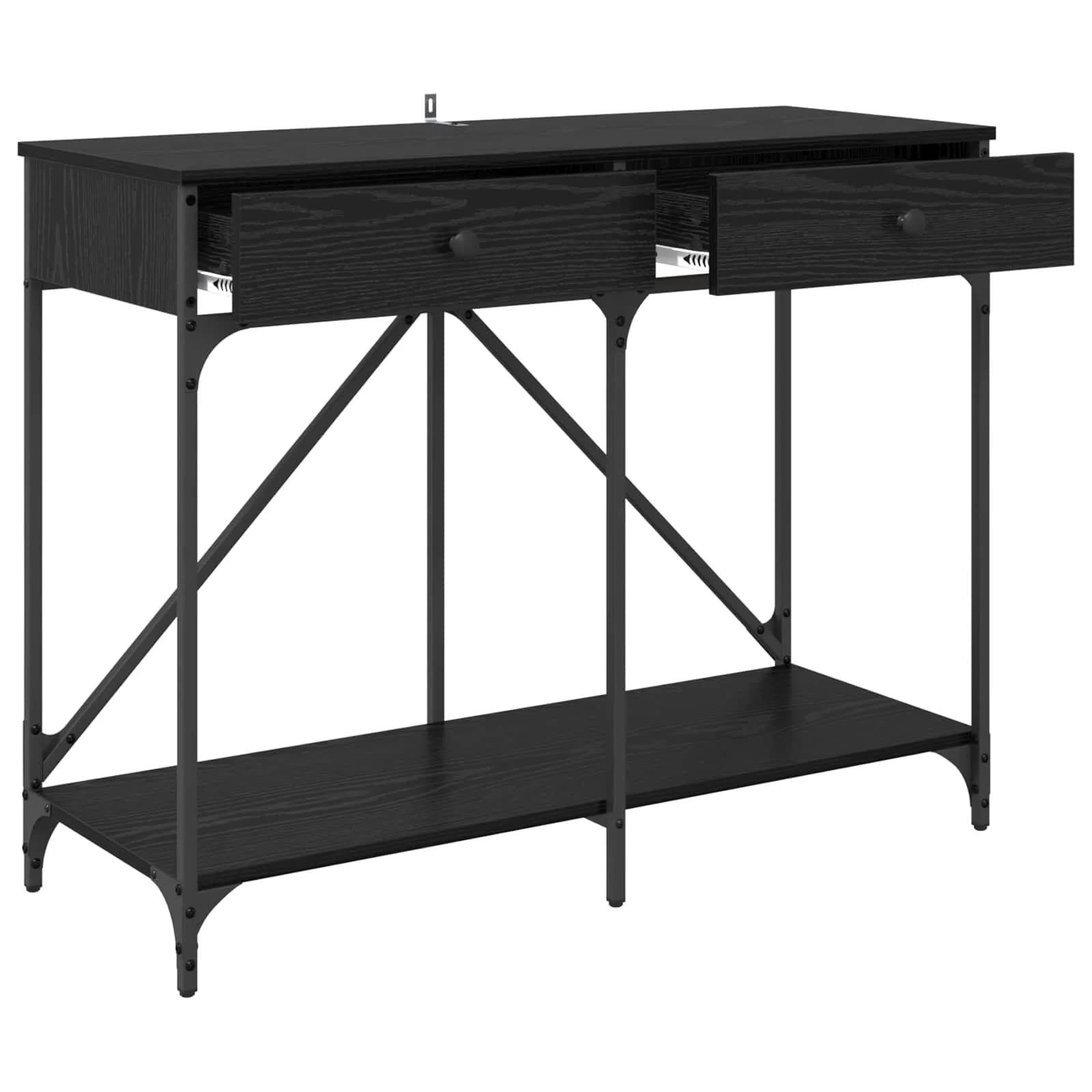 Konzolna miza Črna Orehovina 100 x 39 x 78,5 cm Inženirski les - slika 5