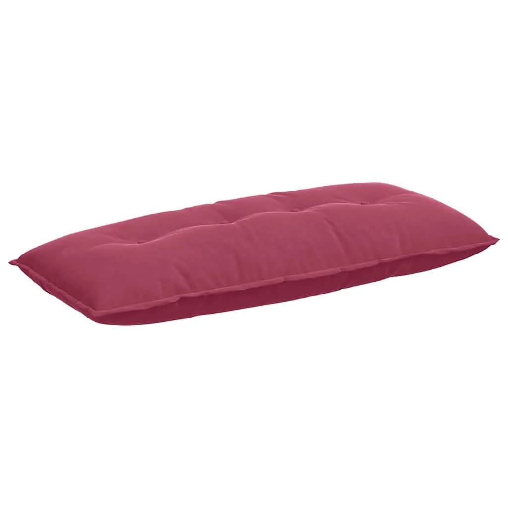 Poglavni vzglavnik Vinorodna rdeča 120 x 50 cm Žametna tkanina - slika 2