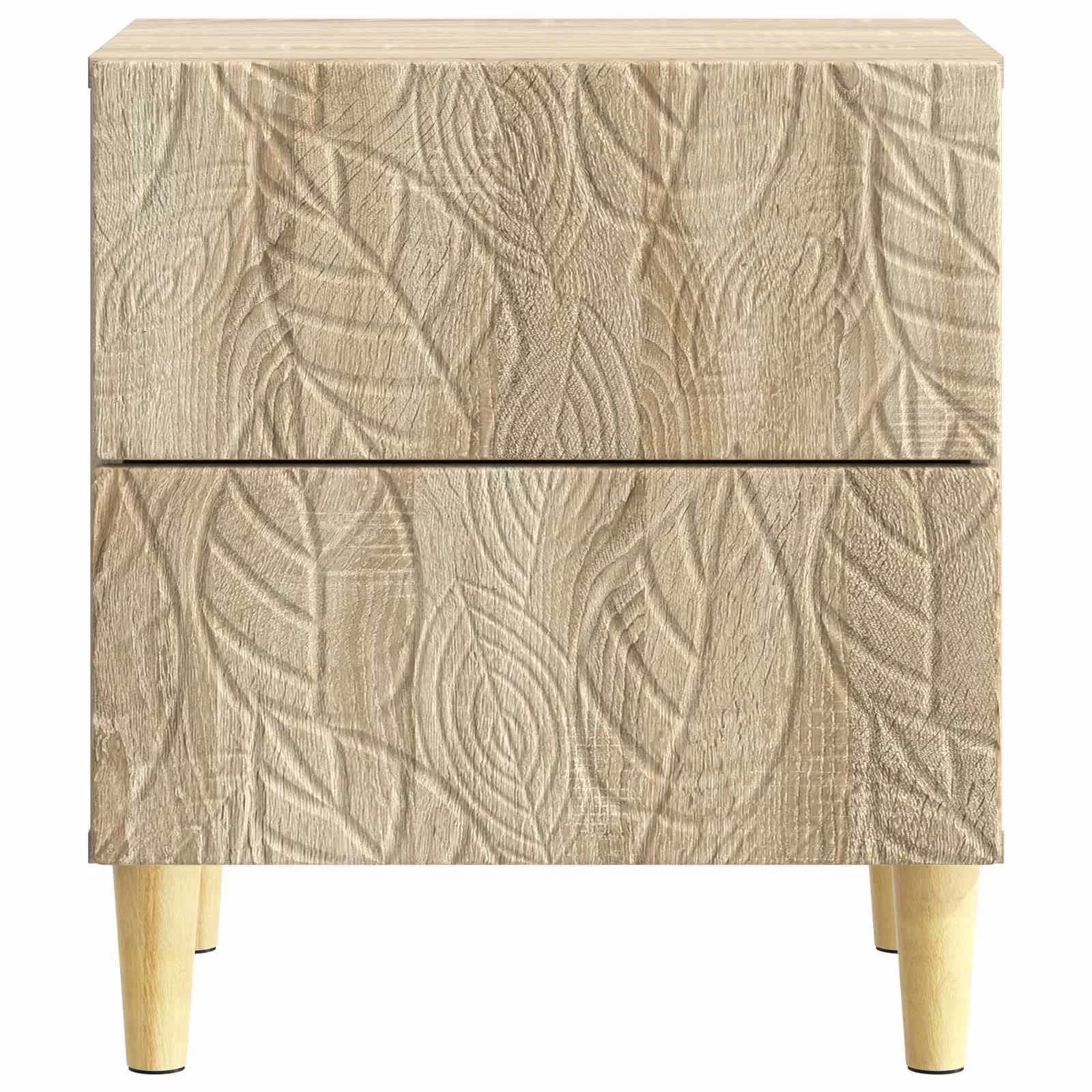 Nočna omarica Sonoma hrast 43 x 34,5 x 48 cm Inženirski les - slika 4