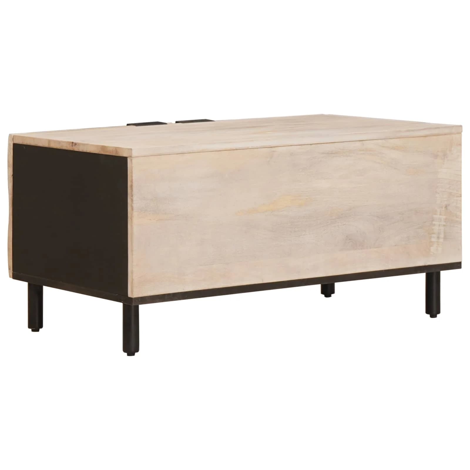 Klubska miza Bela 80 x 50 x 40 cm Masiven les manga - slika 5