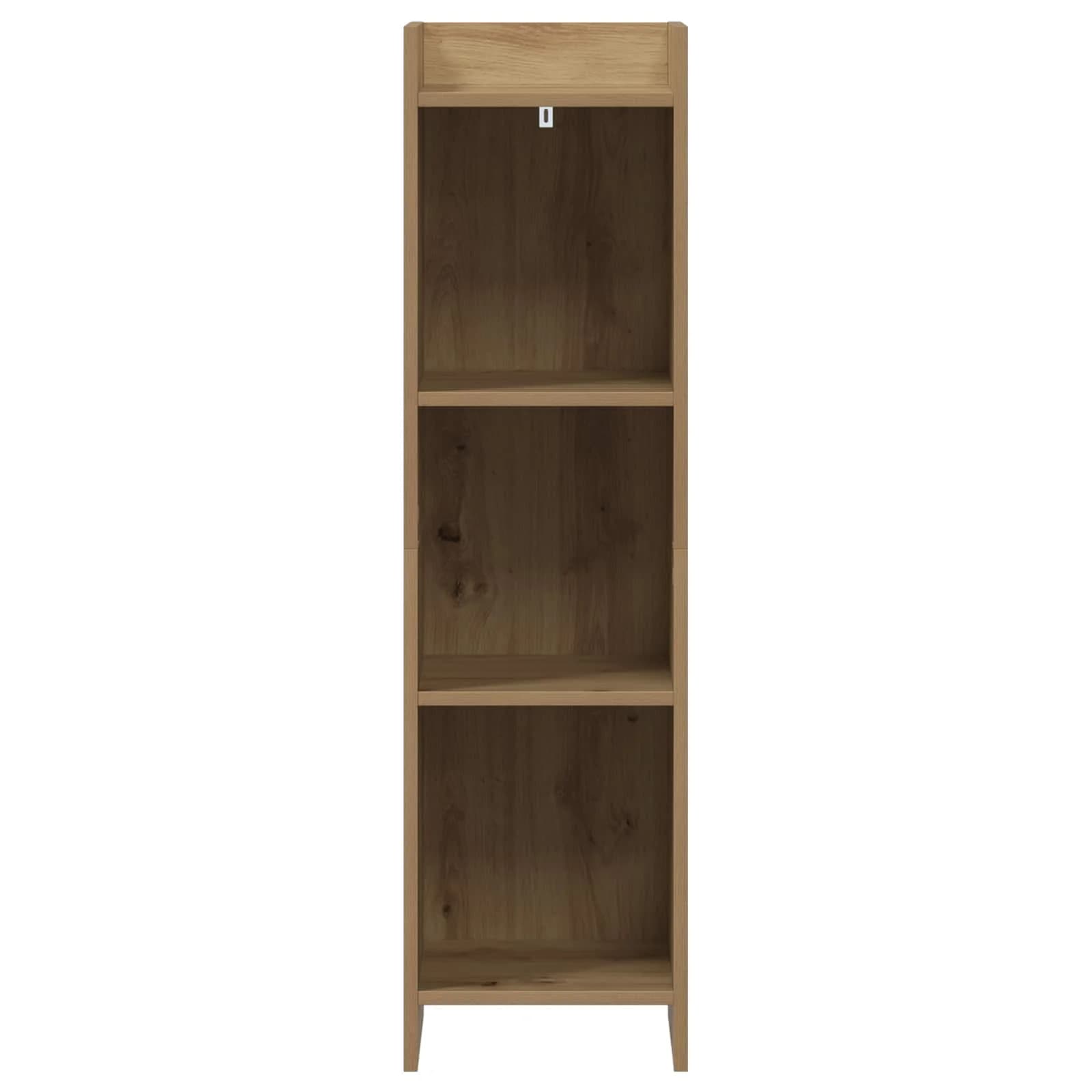 Knjižna omara 3 nivojev 30 x 30 x 111 cm Inženirski les - slika 4
