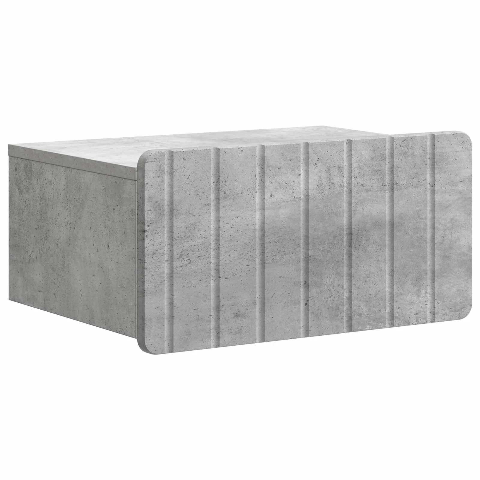 Stenski nočni omarici 2 kos Betonsko siva 49 x 34,5 x 24 cm - slika 5