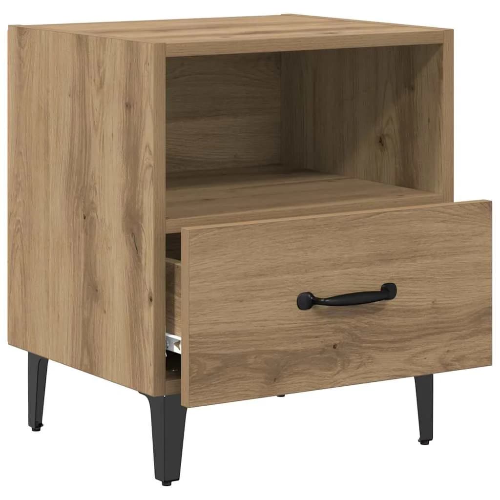 Nočna omarica 2 kos Umetni hrast 40 x 35 x 47,5 cm - slika 5