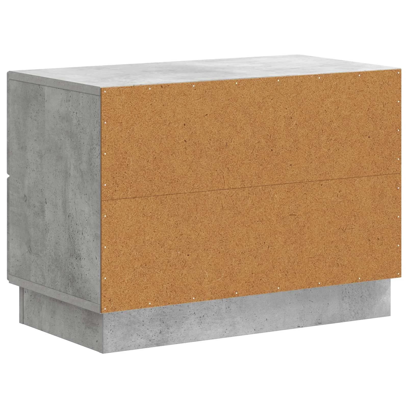 Nočna omarica Betonsko siva 62 x 34,5 x 44,5 cm Inženirski les - slika 7