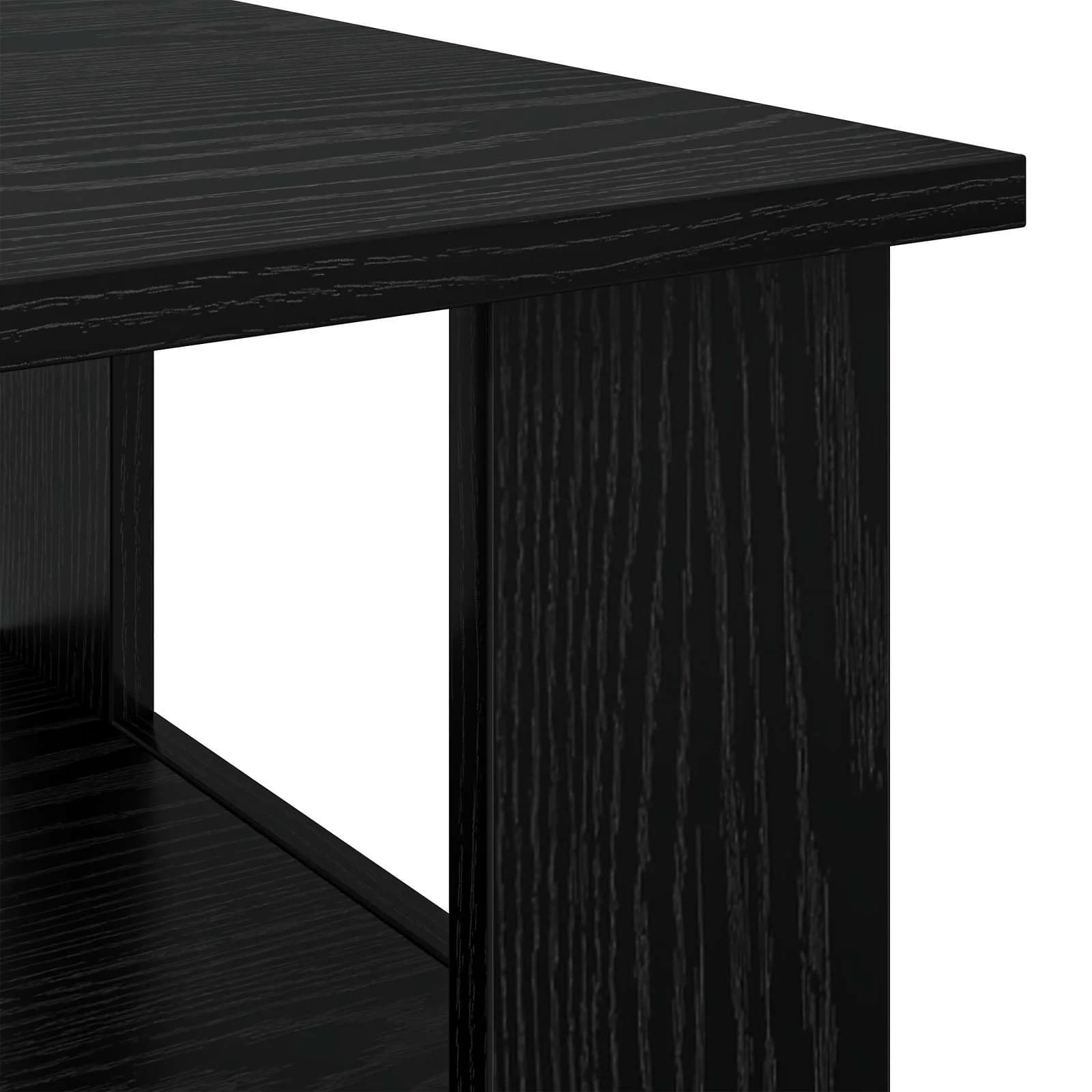 Klubska miza Črna Orehovina 90 x 50 x 45 cm Inženirski les - slika 8