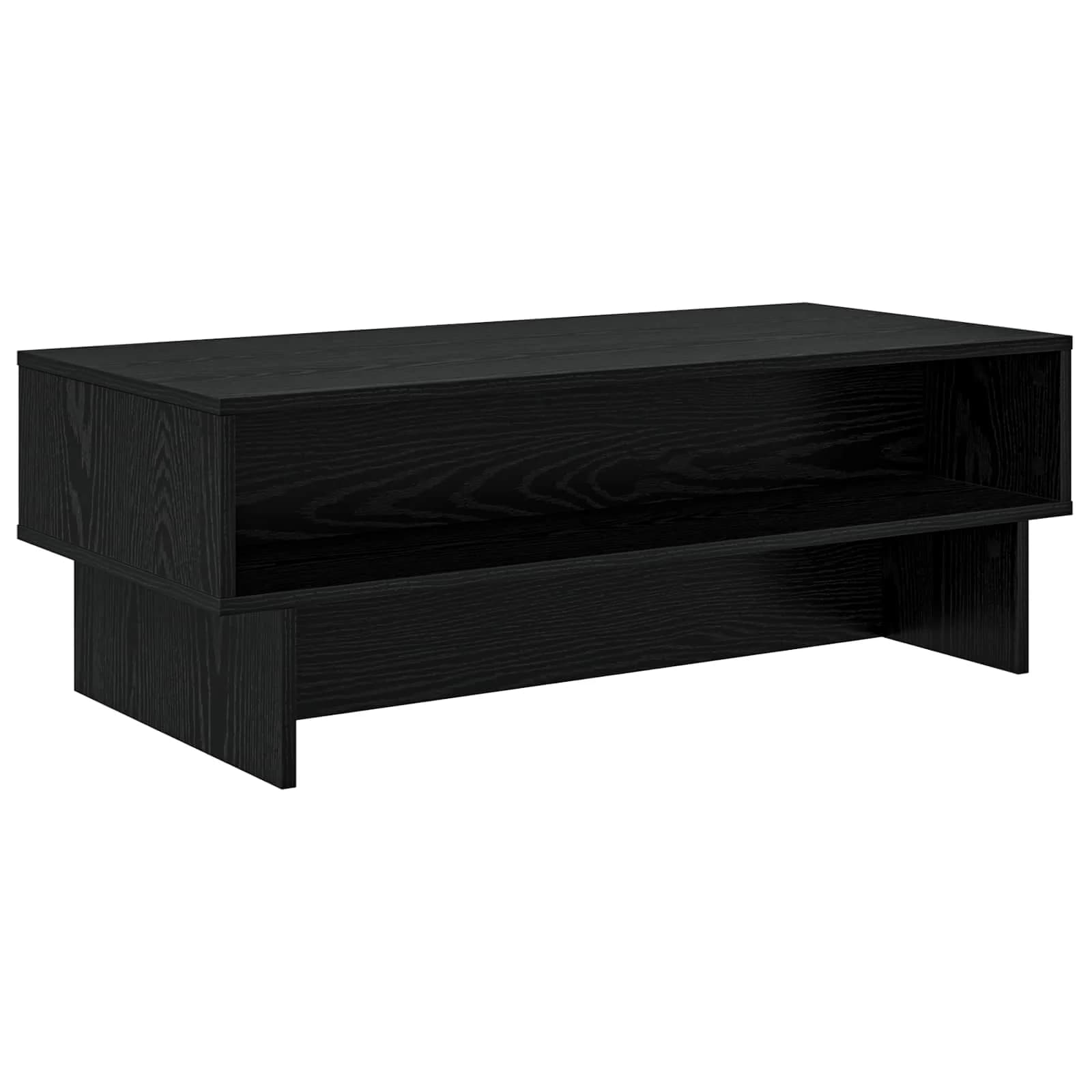 Klubska miza Črna Orehovina 100 x 46 x 35 cm Inženirski les - slika 2
