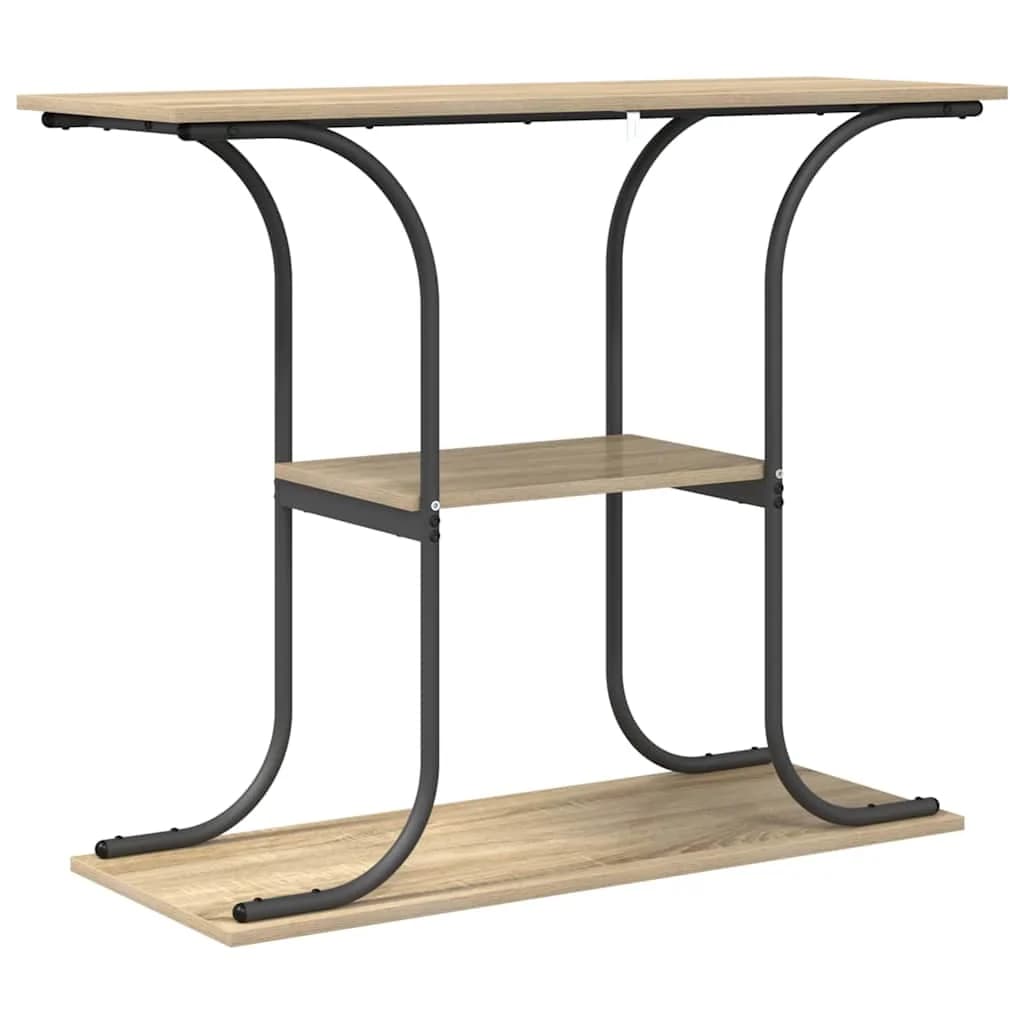 Konzolna miza Sonoma hrast 101 x 35 x 80,5 cm Inženirski les - slika 7