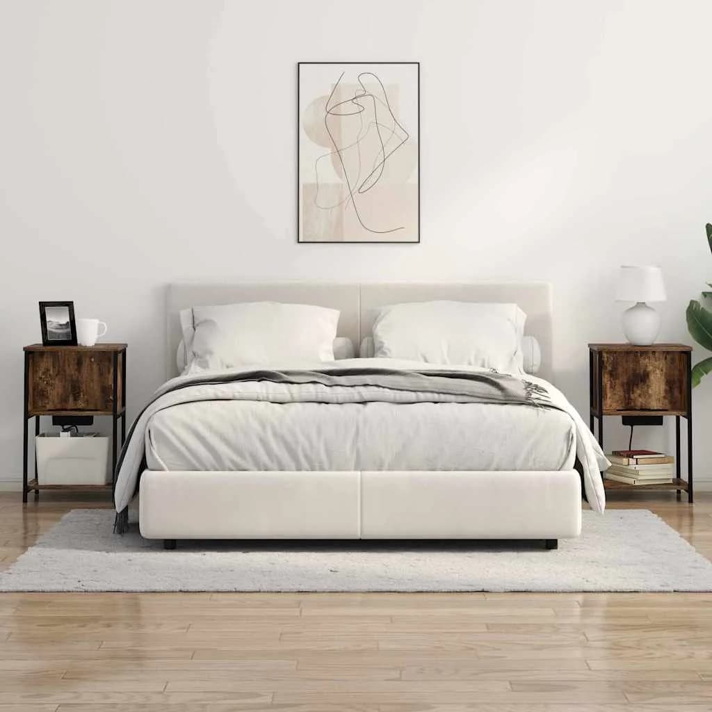 Nočna omarica 2 kos Dimljeni oreh 38 x 31 x 61 cm - slika 4