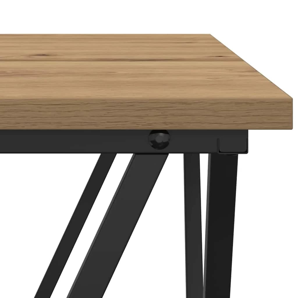 Klubska miza 3 kos Umetni hrast 50 x 50 x 40 cm - slika 8