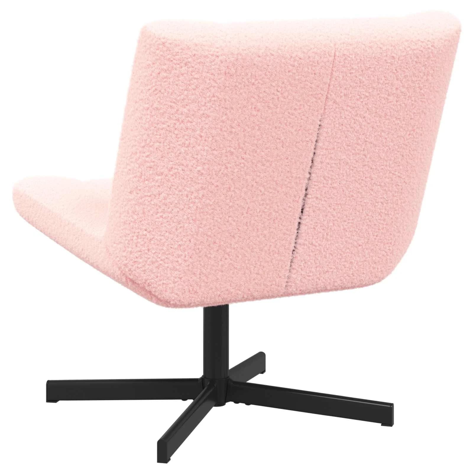 Vrtljiv stol Roza 63 x 75 x 76 cm Ovčja koža - slika 4