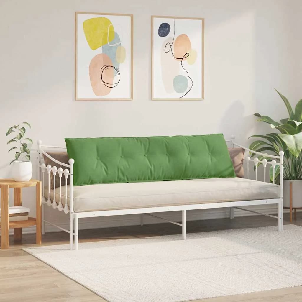 Poglavni vzglavnik Svetlo zelena 180 x 50 cm Žametna tkanina - slika 4