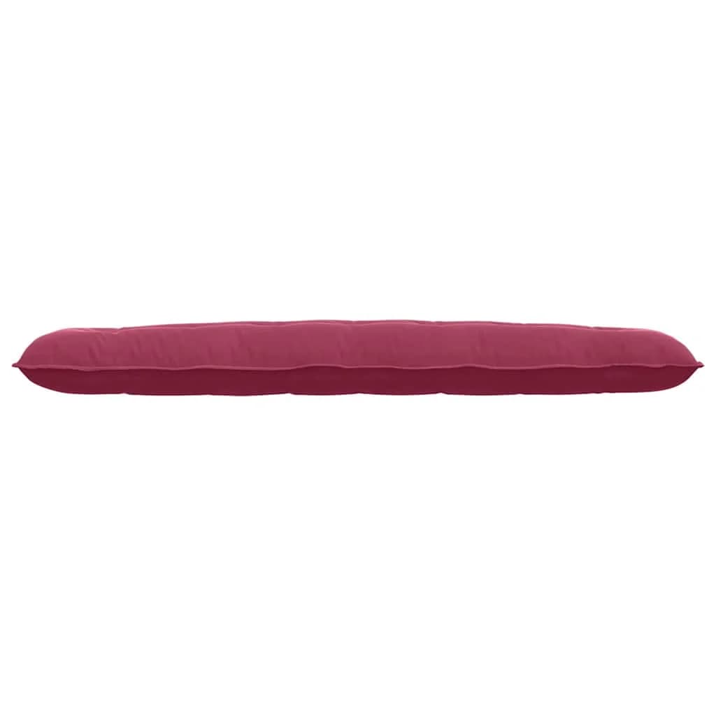 Poglavni vzglavnik Vinorodna rdeča 200 x 50 cm Žametna tkanina - slika 5