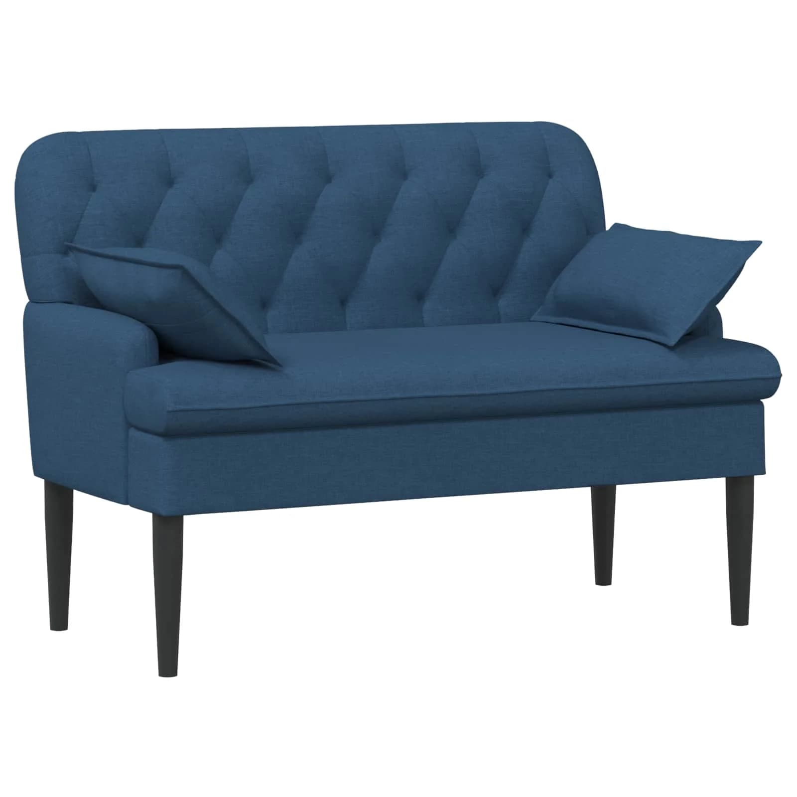 Dvojnica s gumbi Modra 111 x 68 x 80 cm Blago - slika 2
