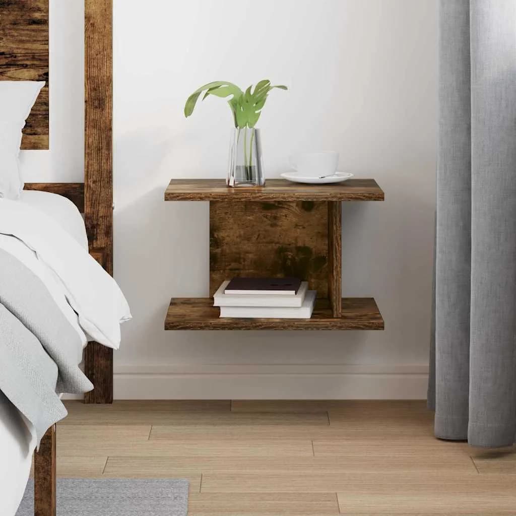 Nočna omarica Dimljeni oreh 40 x 30 x 25 cm Inženirski les - slika 4