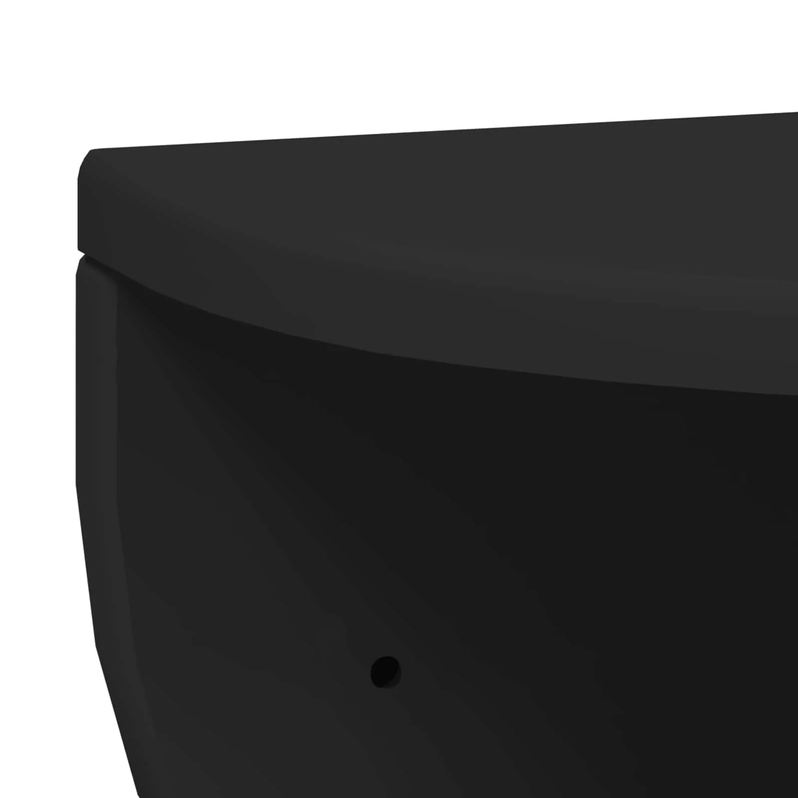 Stenska polica Montaža za steno Črna 38 x 19 x 19 cm - slika 8