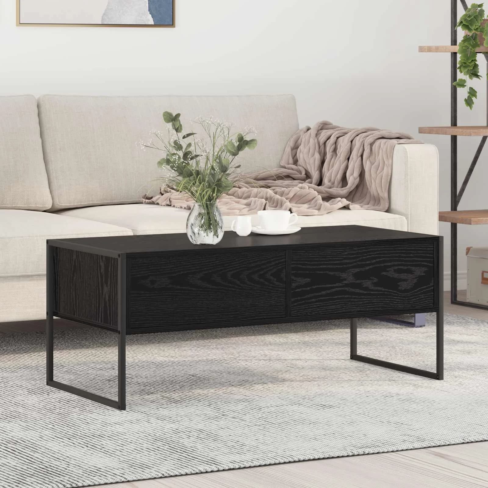 Klubska miza Črna Orehovina 100 x 46 x 40 cm Inženirski les