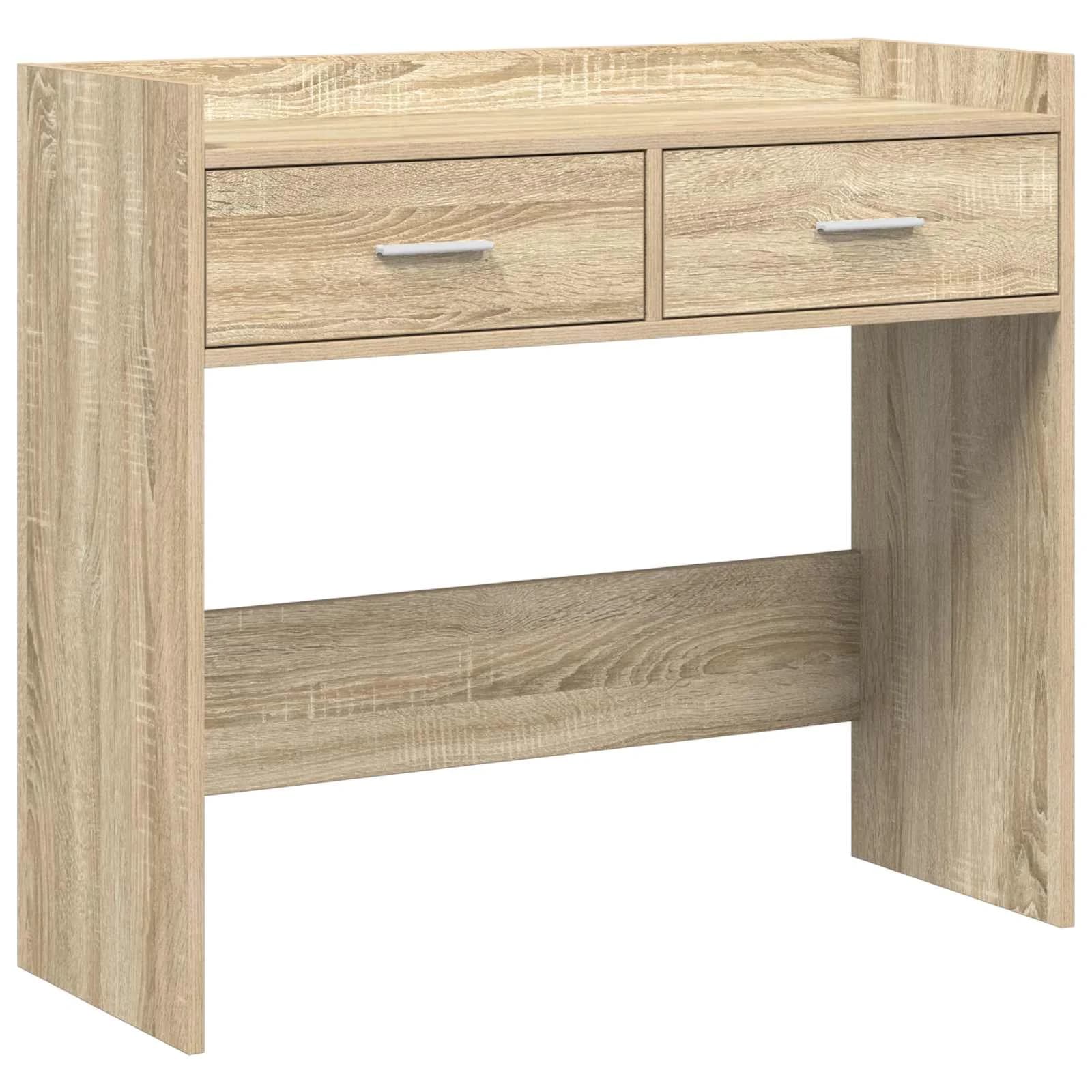 Konzolna miza Sonoma hrast 90 x 35 x 80 cm Inženirski les