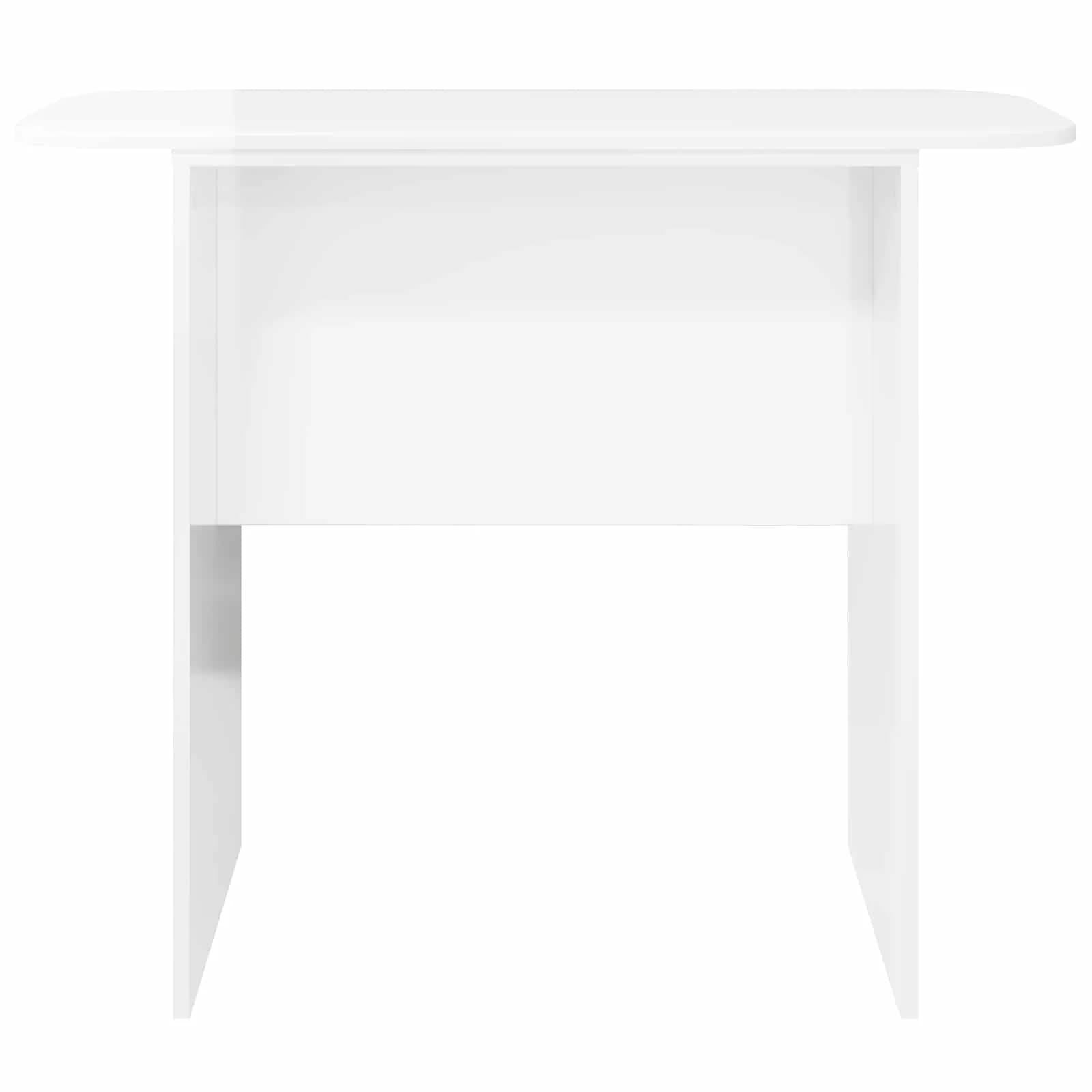 Konzolna miza Visok sijaj bela 93 x 40 x 75 cm Inženirski les - slika 5