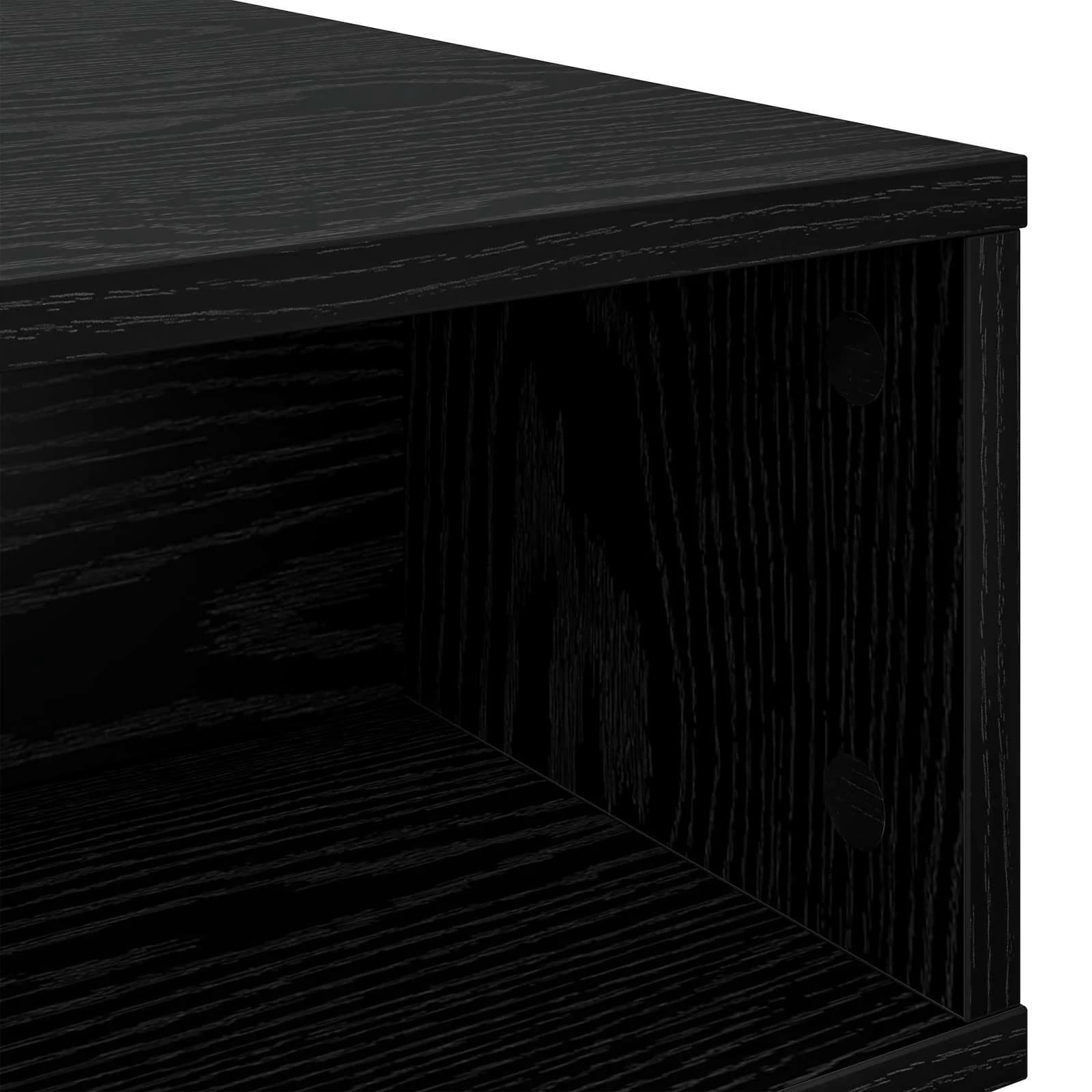 Klubska miza Črna Orehovina 100 x 46 x 35 cm Inženirski les - slika 8