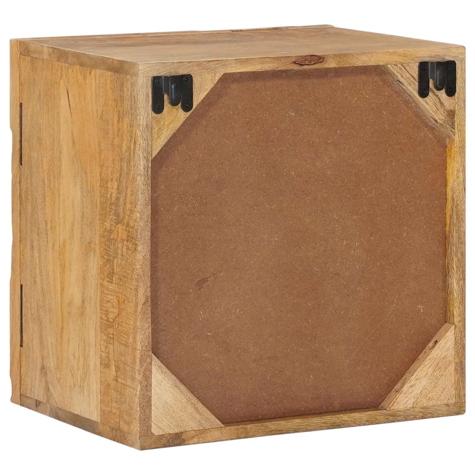 Ročno izdelana nočna omarica Teak rjava 40x30x40 cm - slika 7