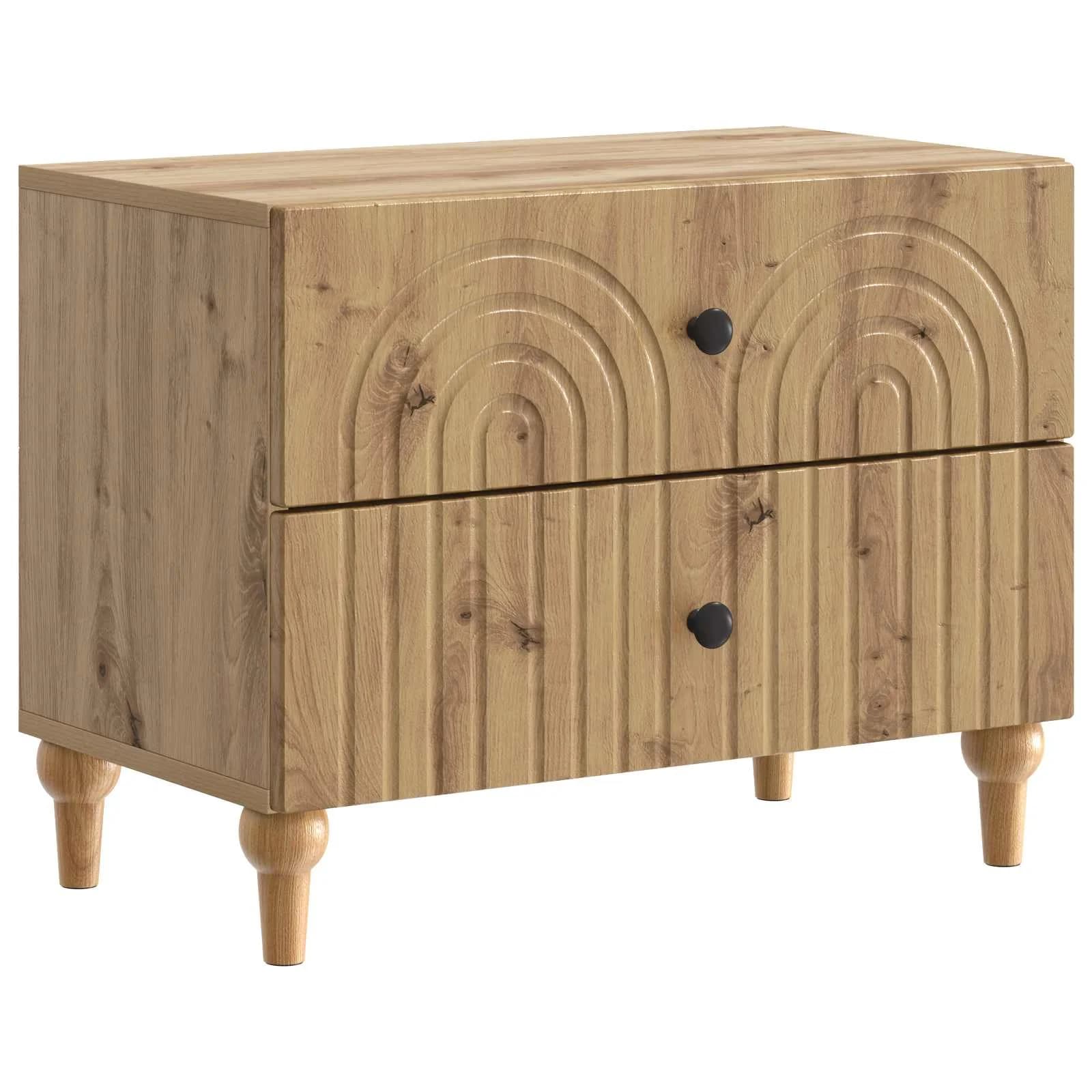 Nočna omarica Artisan hrast 62 x 34,5 x 48 cm Inženirski les - slika 2