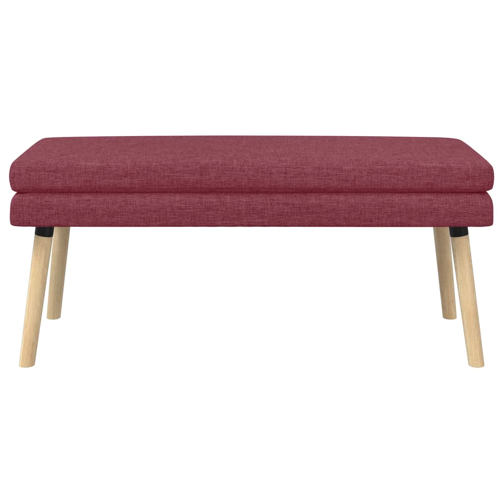 Dvojna klop Vinorodna rdeča 110 x 40 x 47 cm Blago - slika 5