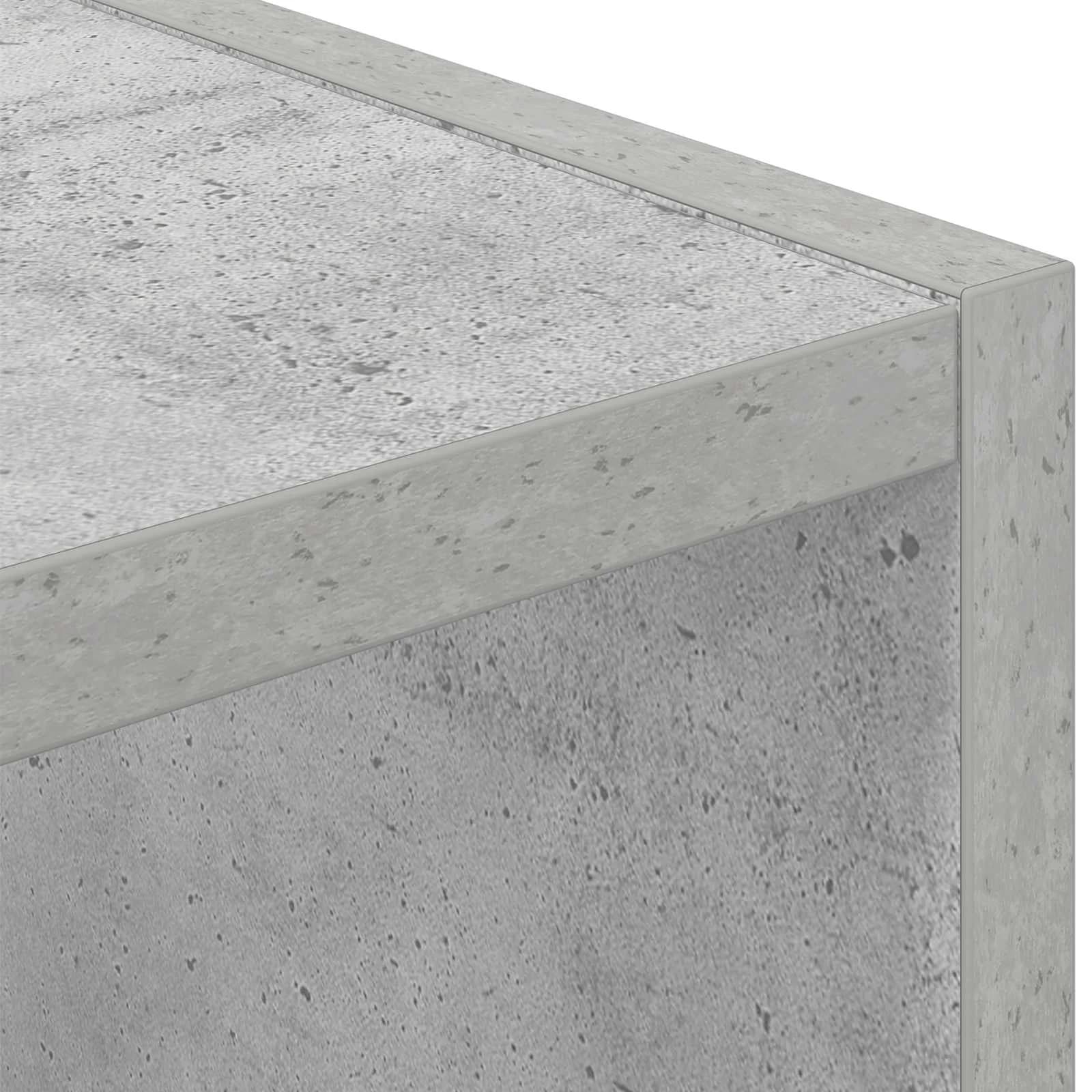 Nočna omarica Betonsko siva 35 x 32 x 68,5 cm Inženirski les - slika 9