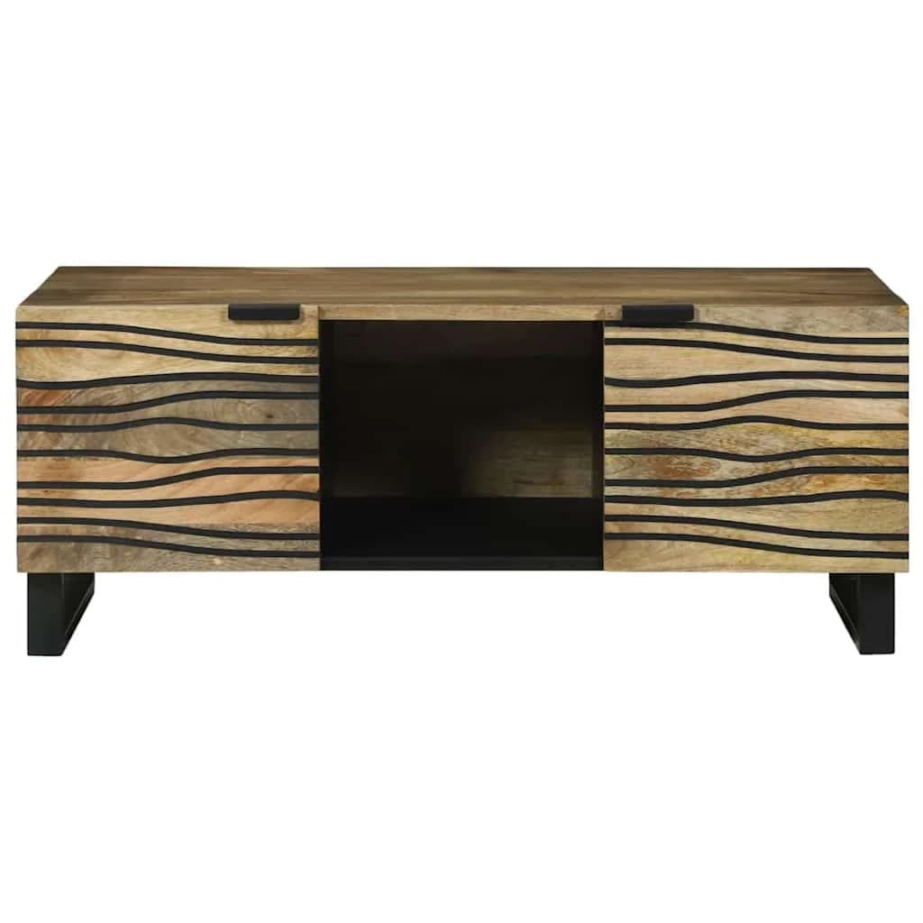 Klubska miza Naravna 100 x 54 x 40 cm Inženirski les - slika 3