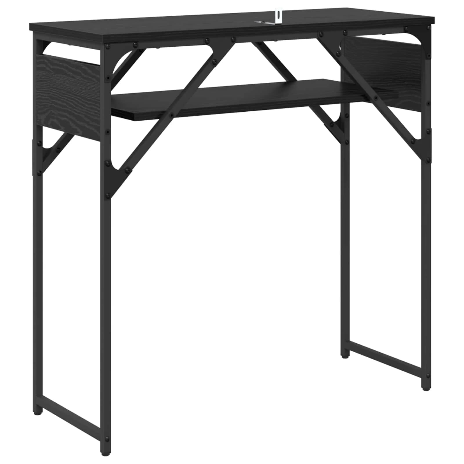 Konzolnamizica Črna Orehovina Inženirski les 75x30x75cm - slika 7