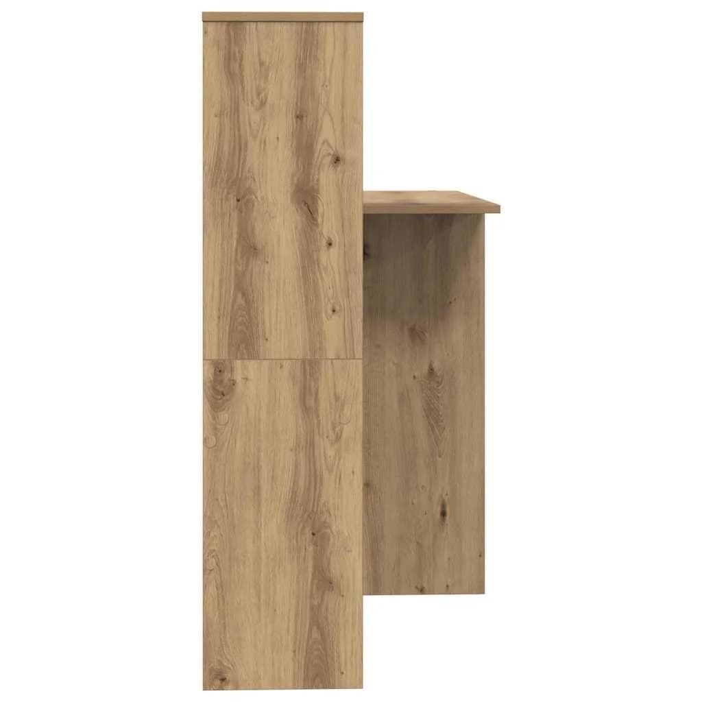 Miza Umetni hrast Inženirski les 131,5 x 50 x 106,5 cm - slika 6