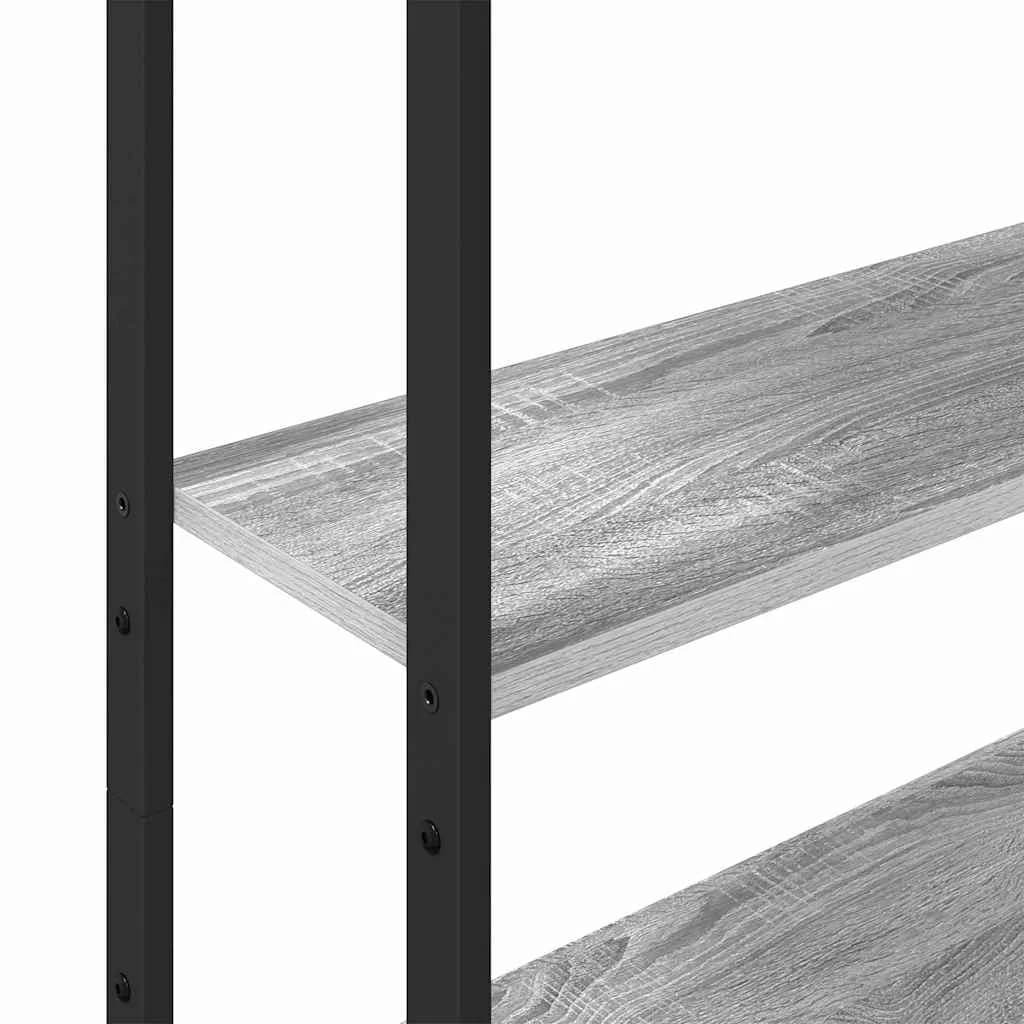Knjigovni omar 6 nivojev 60 x 24 x 161 cm Inženirski les - slika 9