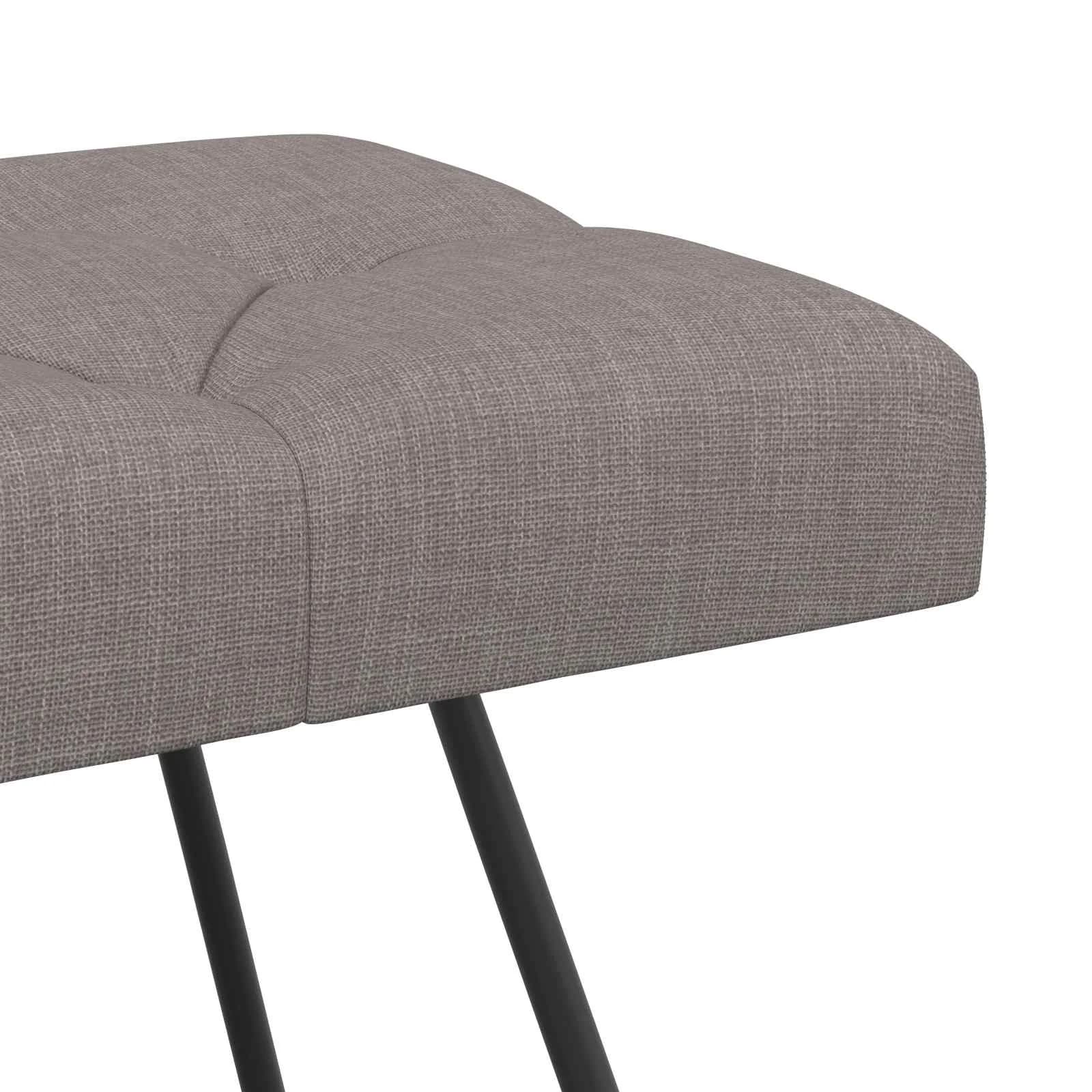 Klop s gumbnim oblazinjenjem Taupe 110 x 40 x 46 cm Blago - slika 6