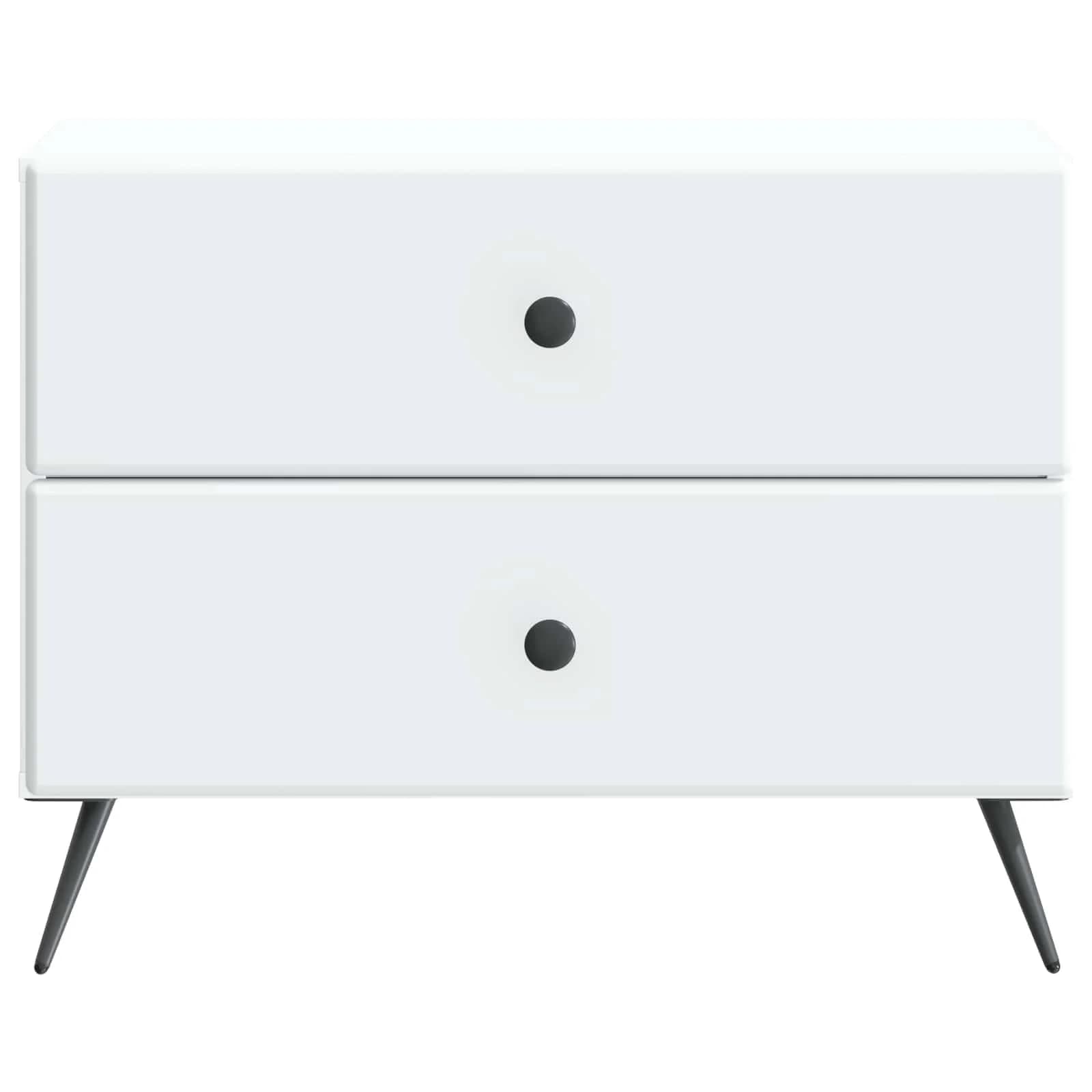 Nočna omarica Bela 62 x 34,5 x 47,5 cm Inženirski les - slika 5