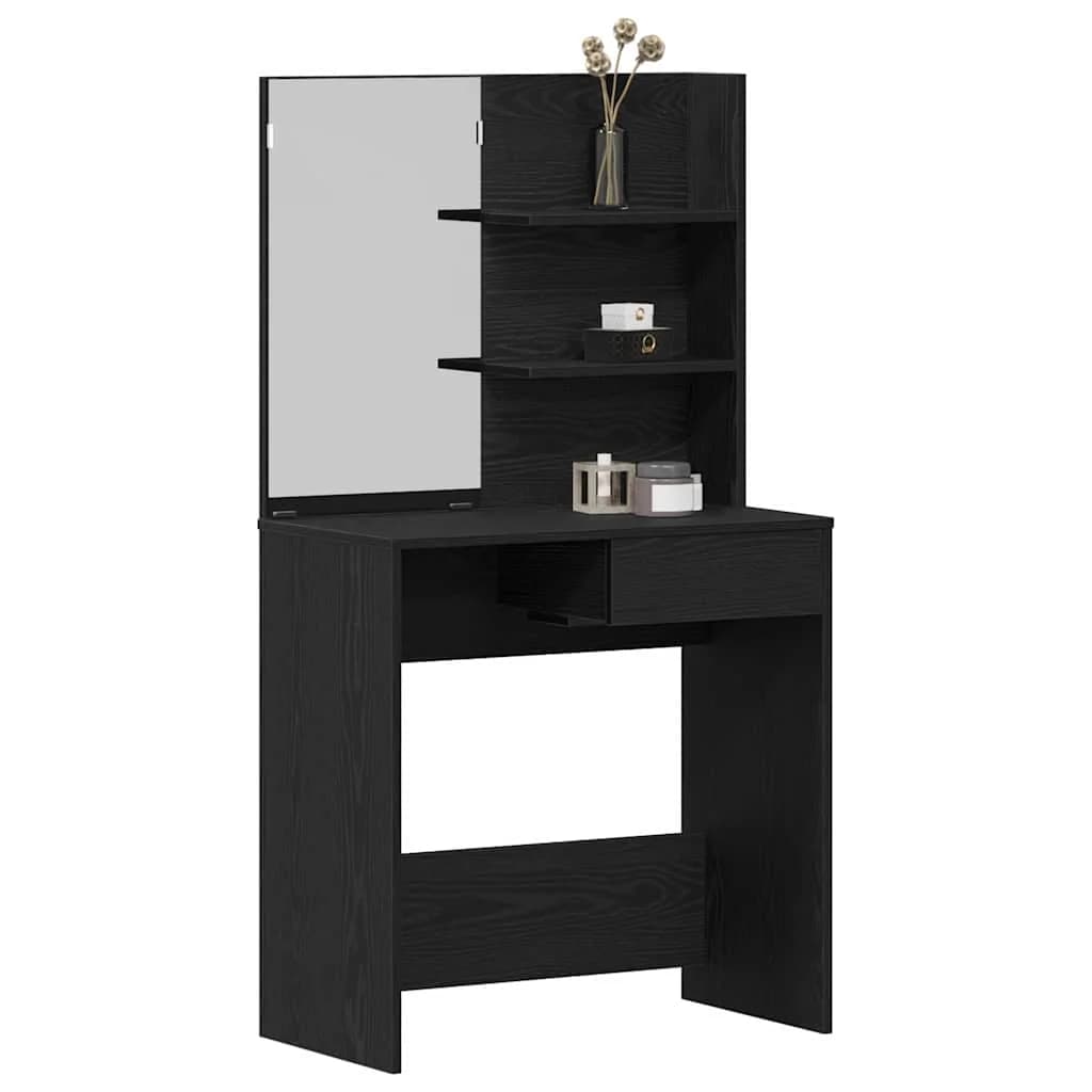 Toaletna mizica s predalom Črna Orehovina 74,5 x 40 x 141 cm - slika 3